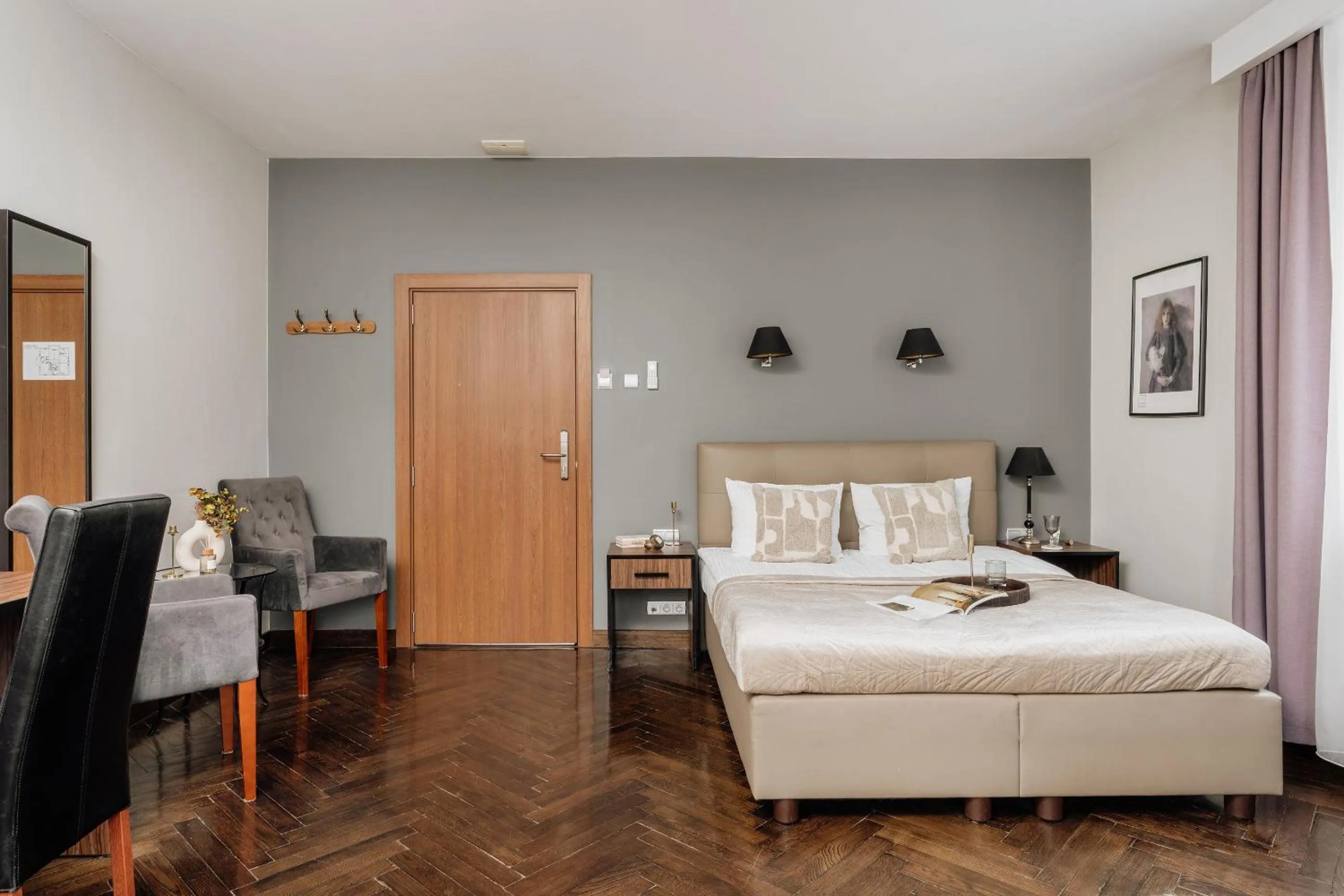 Bed in Grottger Luxury Boutique Hotel City