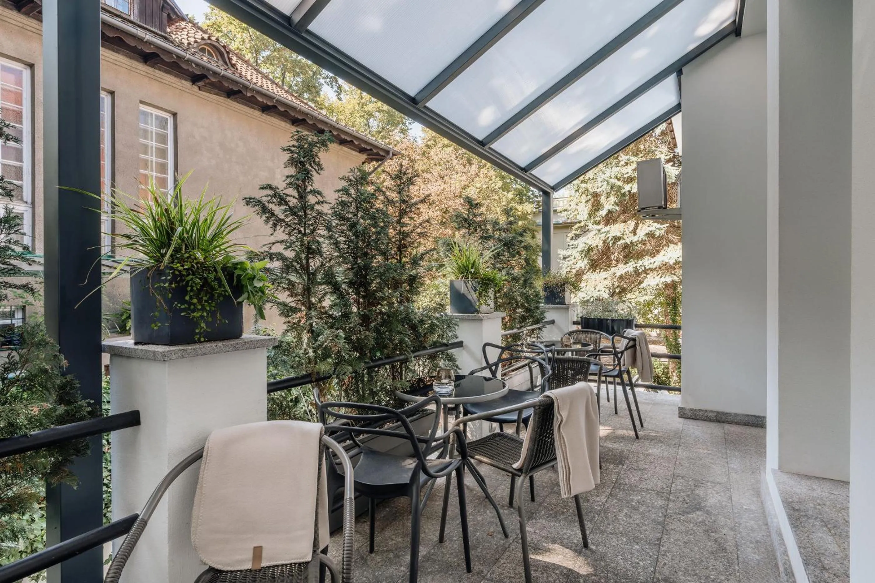 Patio in Grottger Luxury Boutique Hotel City
