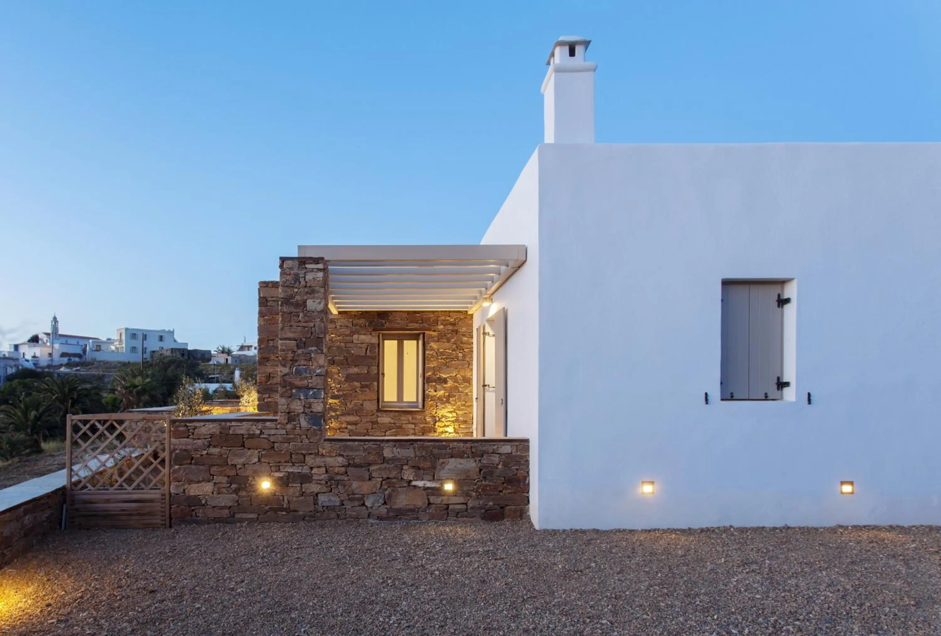 Facade/entrance in White Tinos Luxury Suites