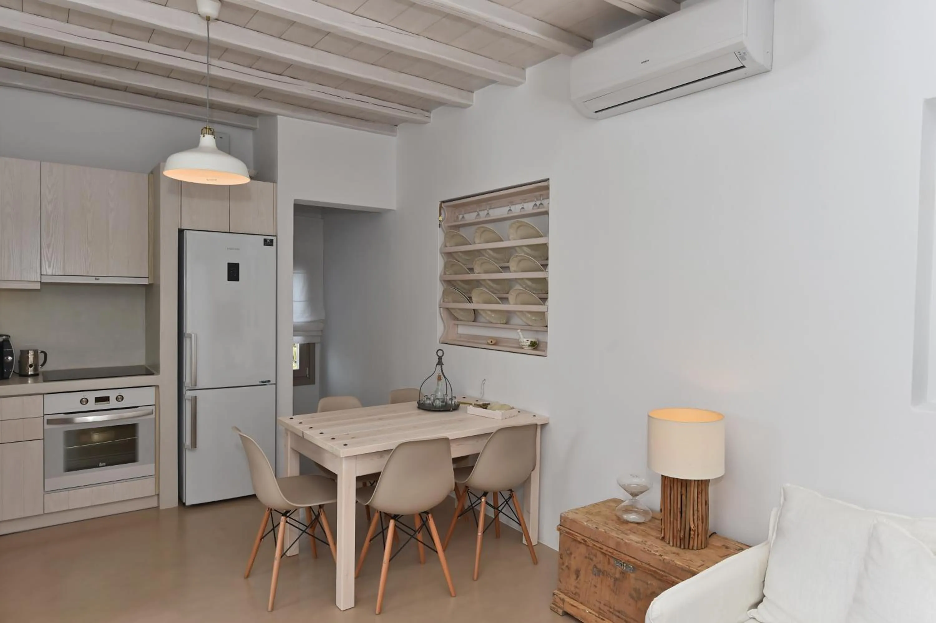 Kitchen or kitchenette in White Tinos Luxury Suites