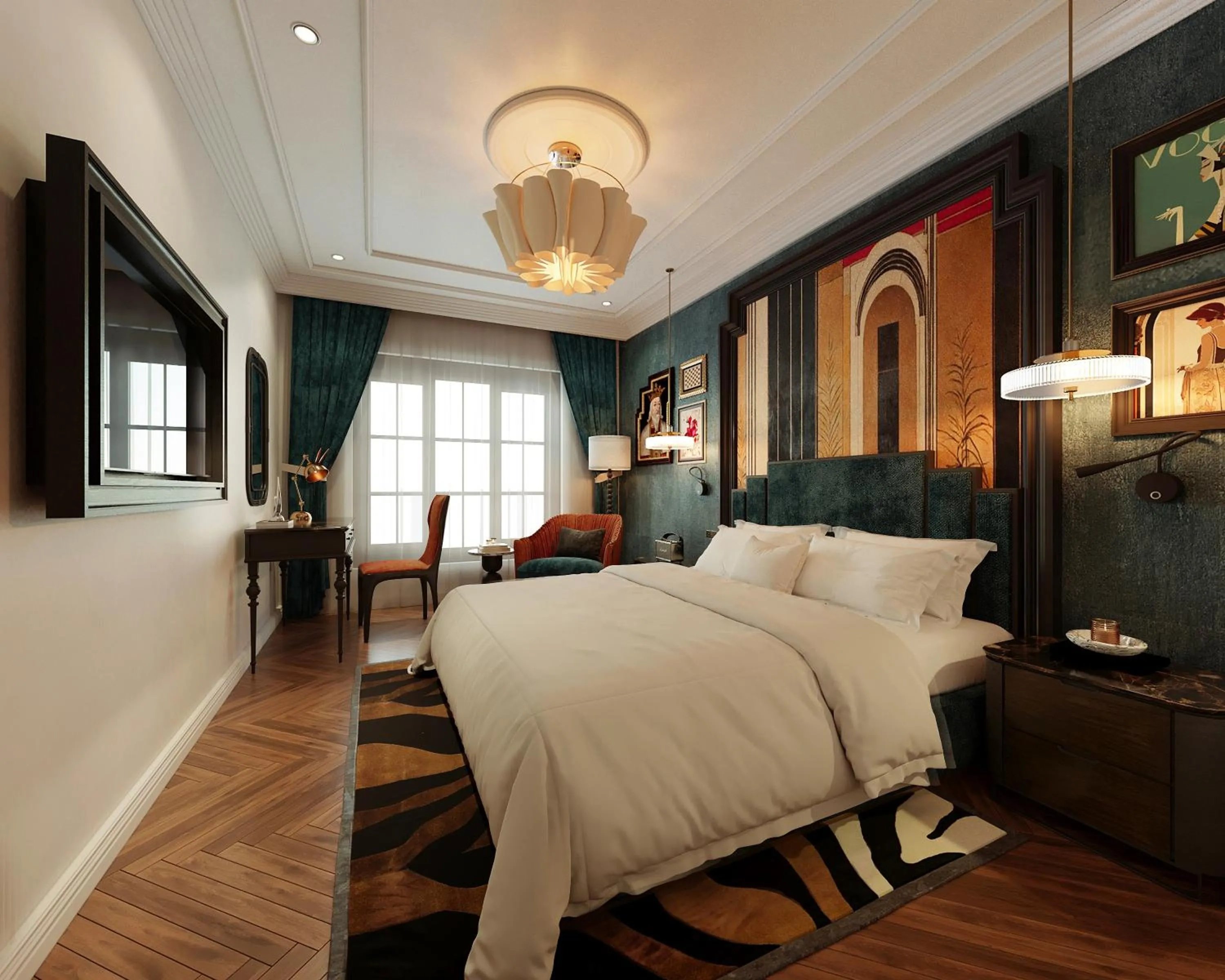 Living room, Bed in L'Heritage Premium Hanoi Central