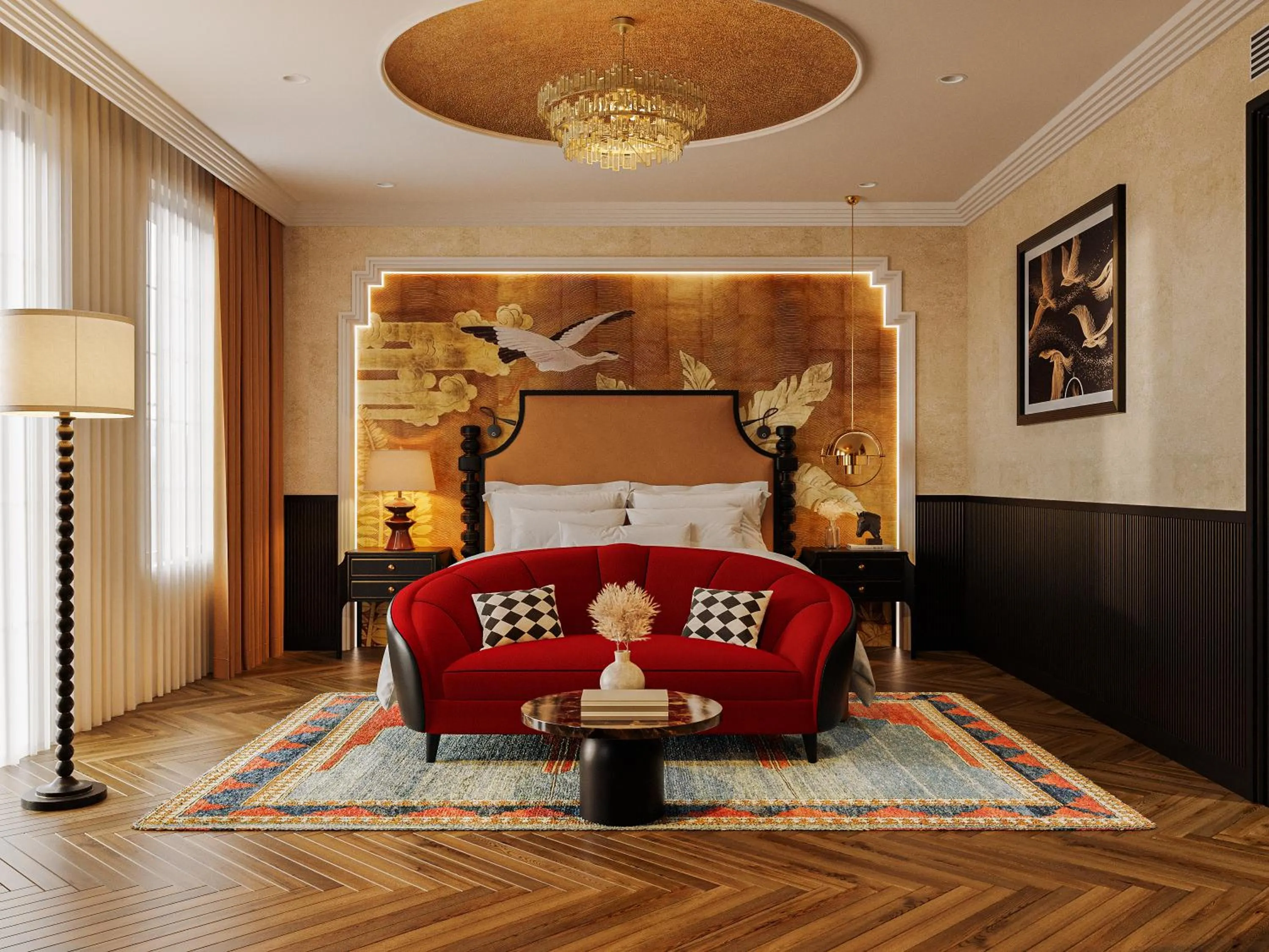 Living room in L'Heritage Premium Hanoi Central