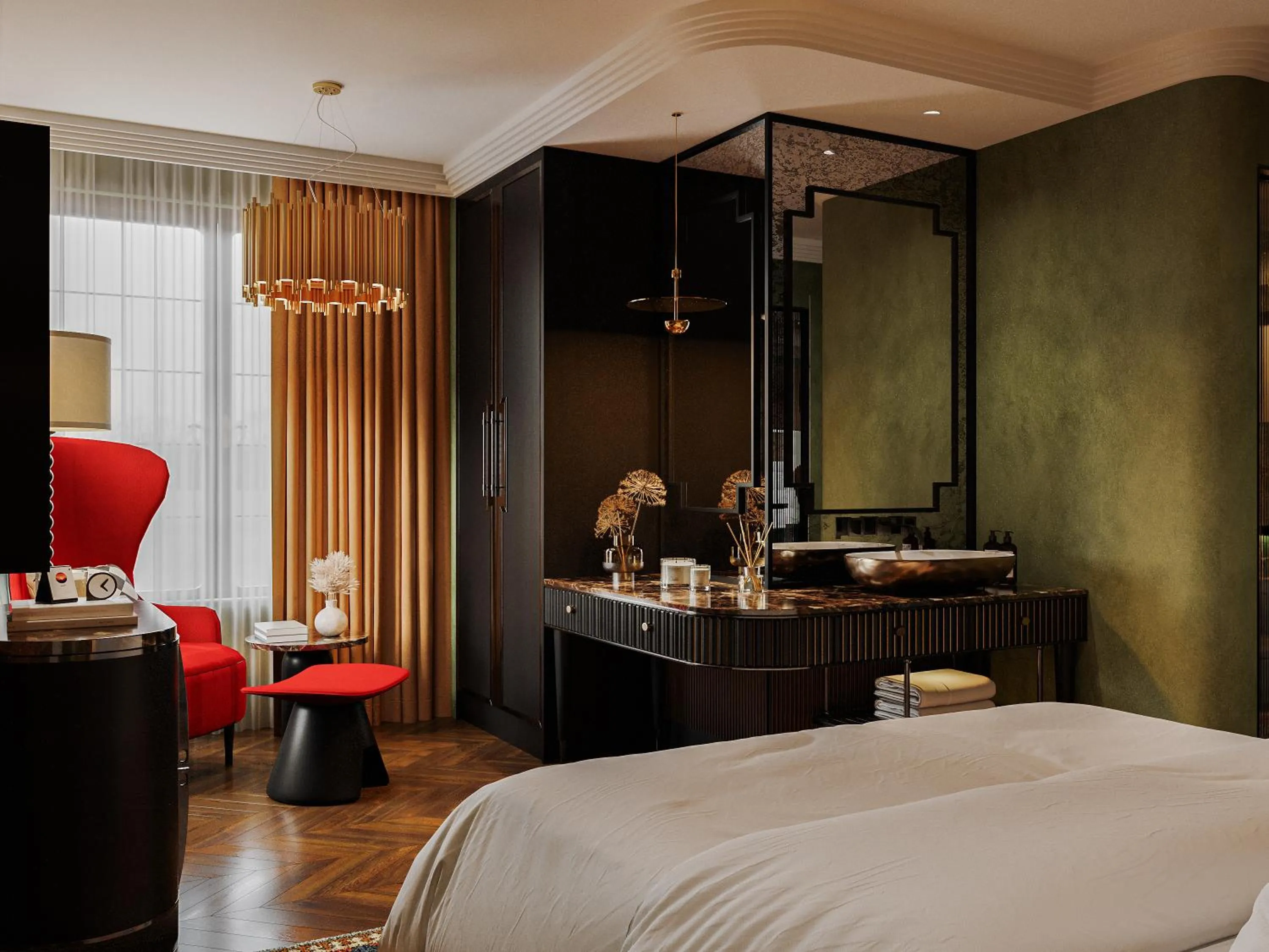 Bedroom, Bed in L'Heritage Premium Hanoi Central