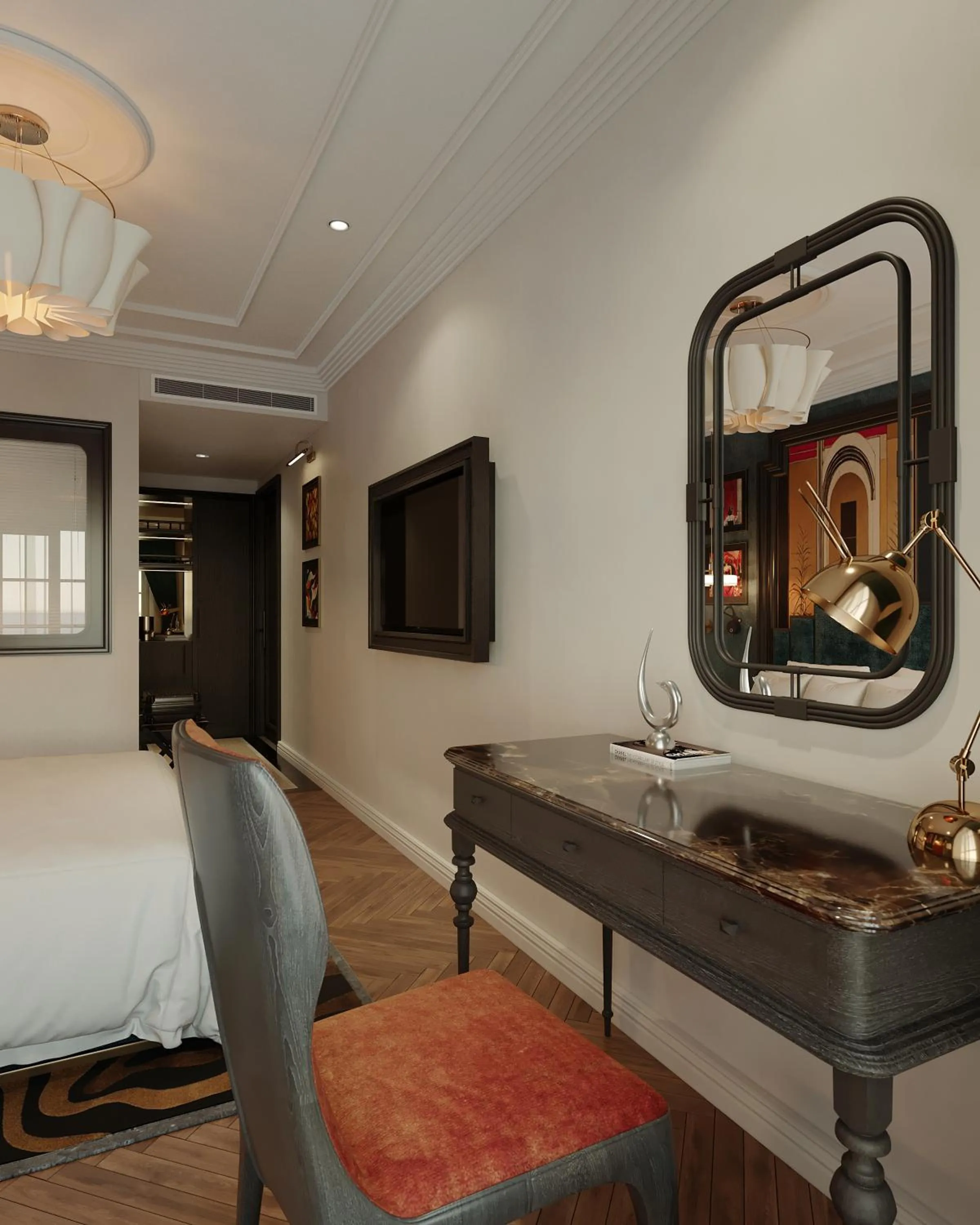 Living room, Bed in L'Heritage Premium Hanoi Central