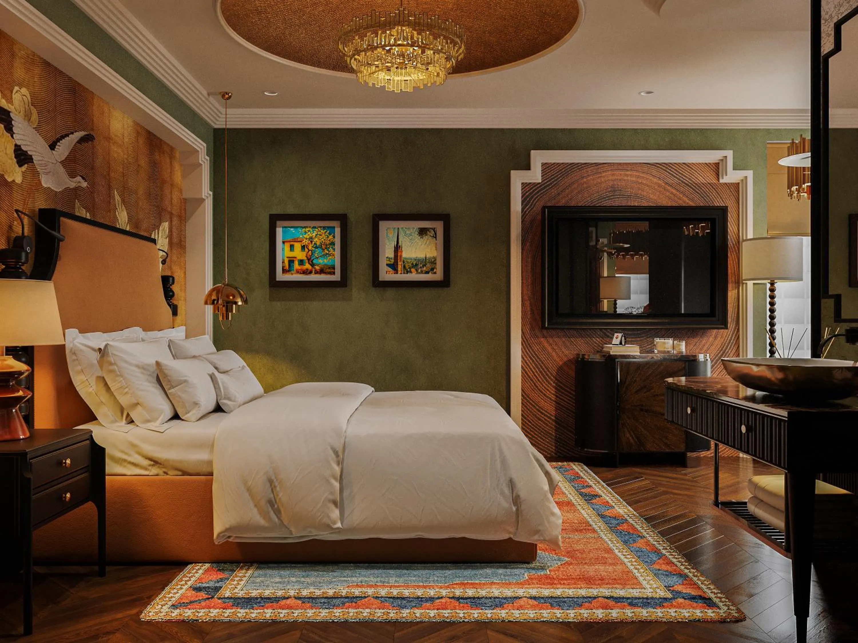 Living room, Bed in L'Heritage Premium Hanoi Central
