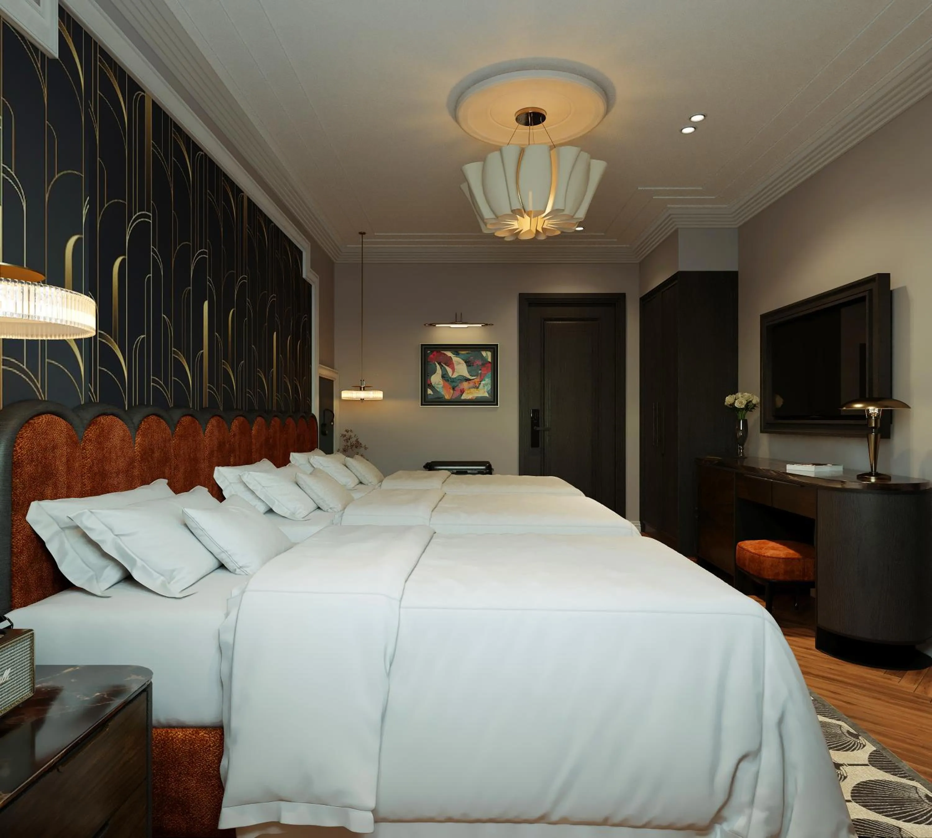Bedroom, Bed in L'Heritage Premium Hanoi Central