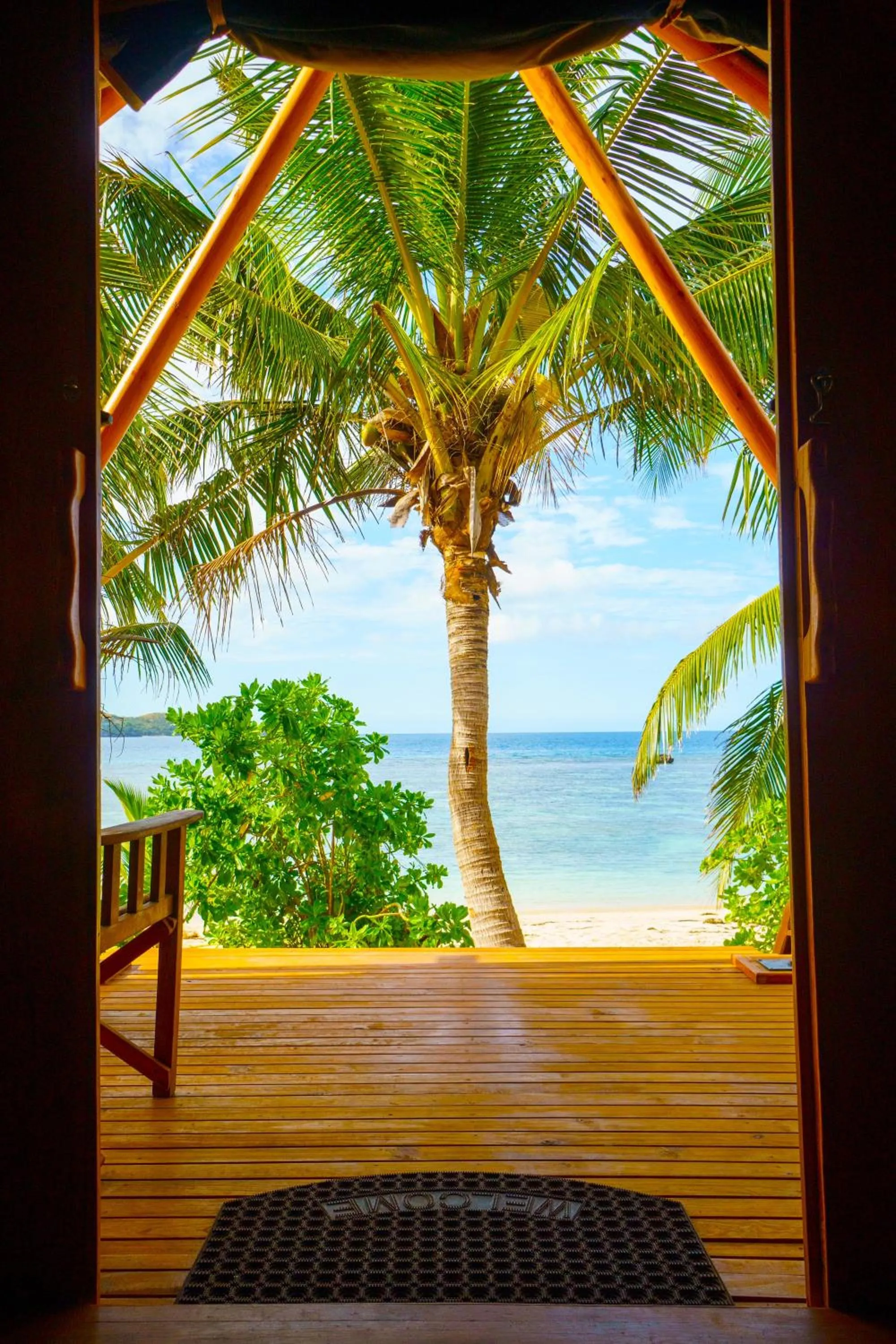 Patio in Barefoot Kuata Island Resort