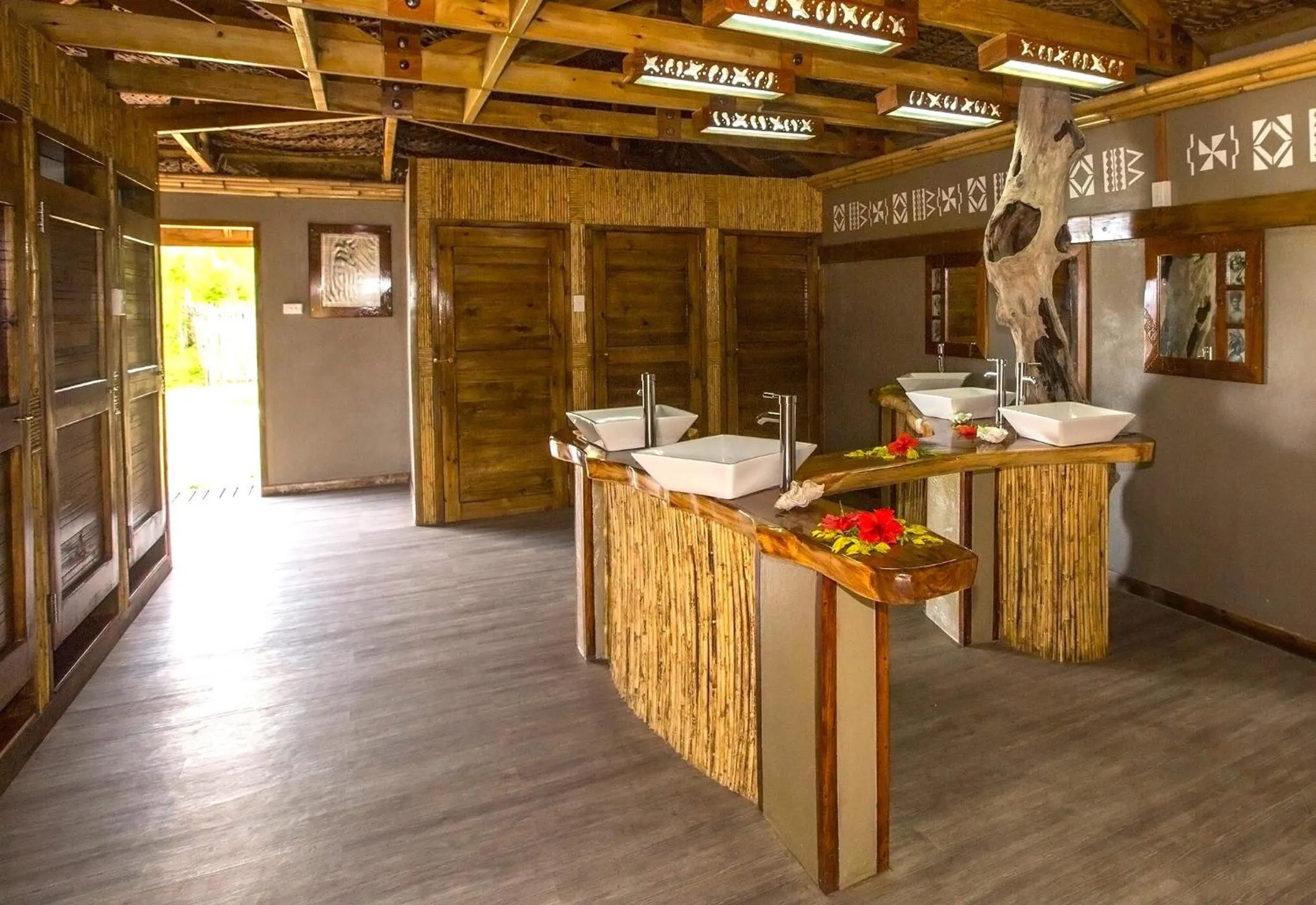 Bathroom in Barefoot Kuata Island Resort