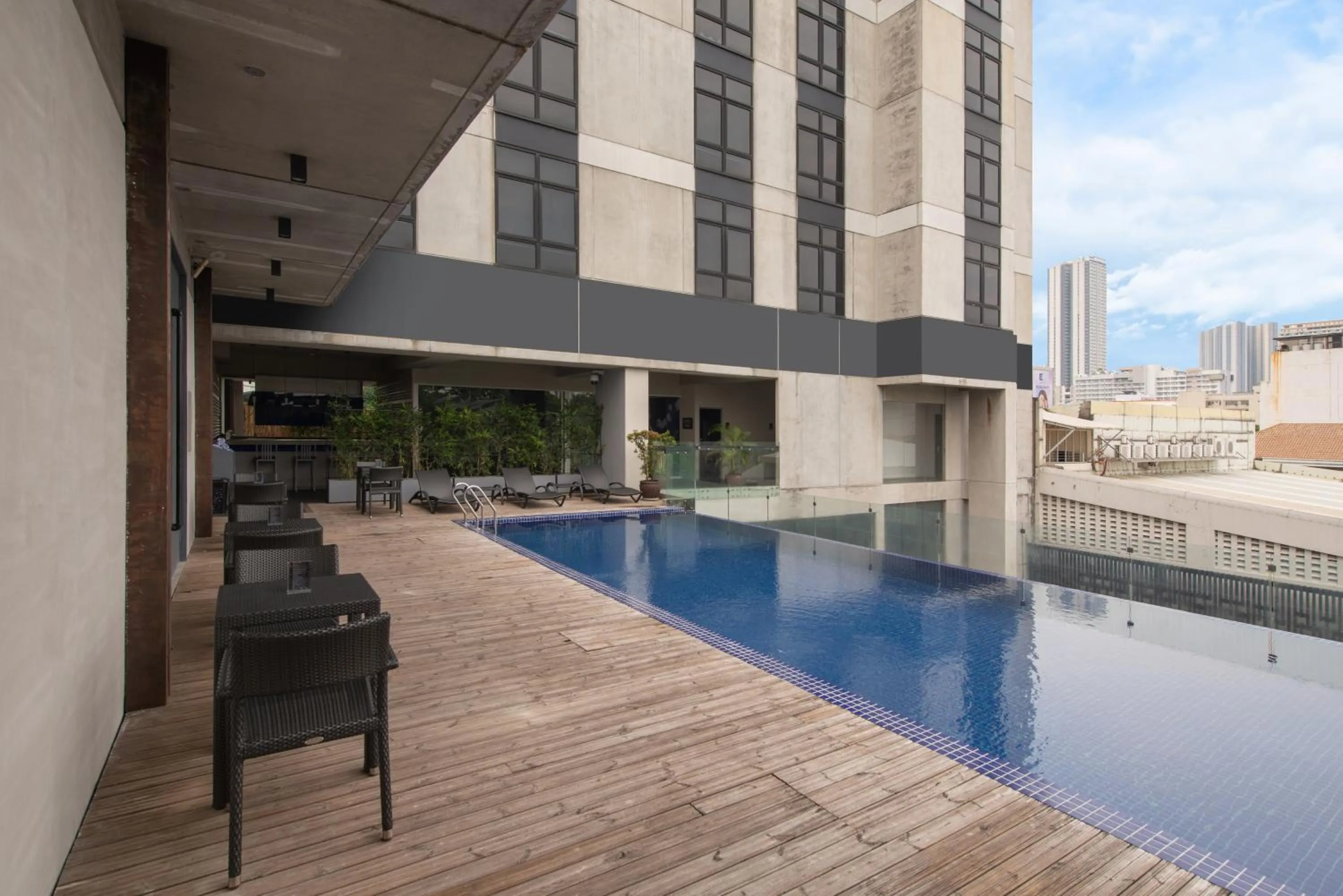 Pool view in The B Hotel Quezon City