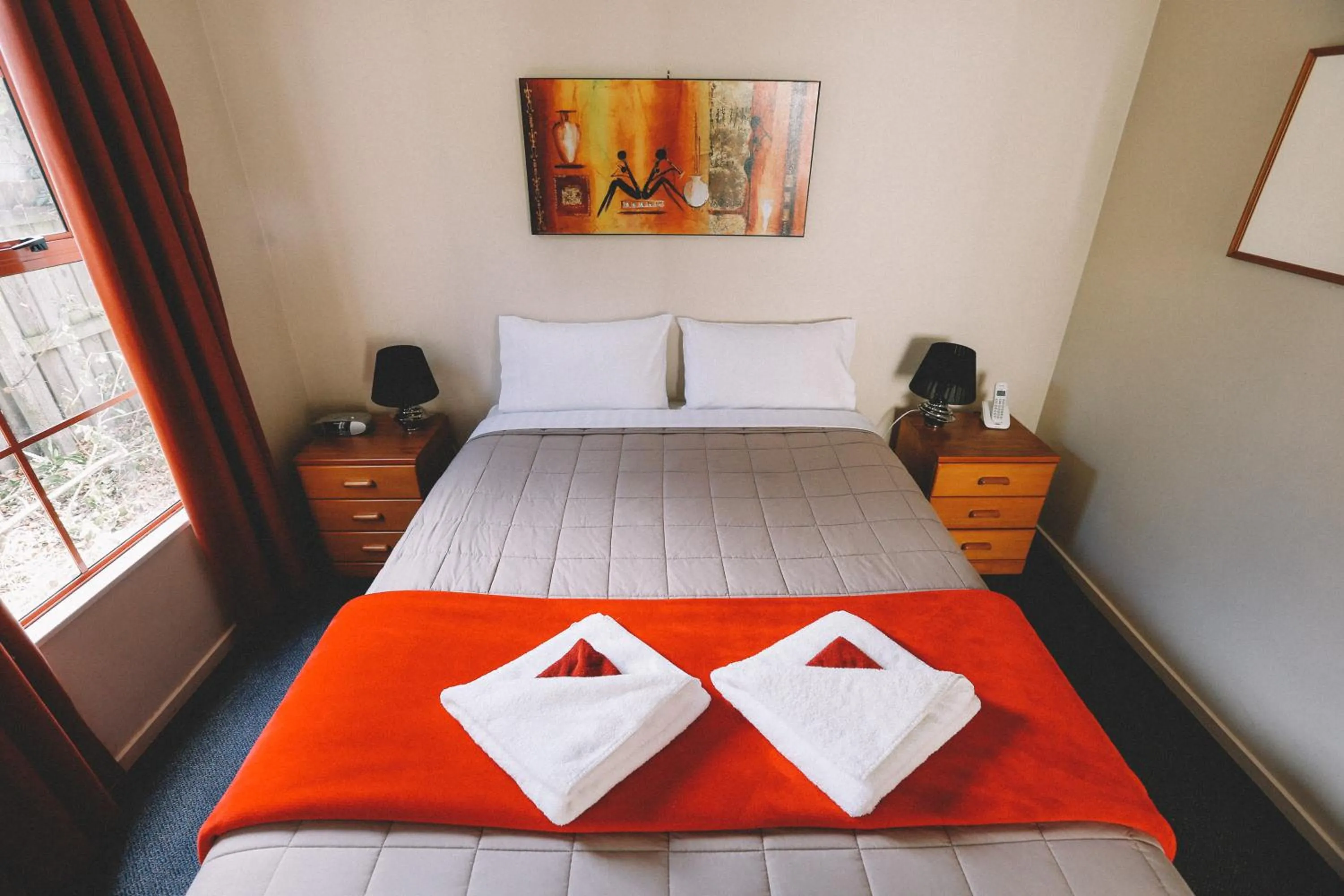 Bed in Addington Stadium Motel