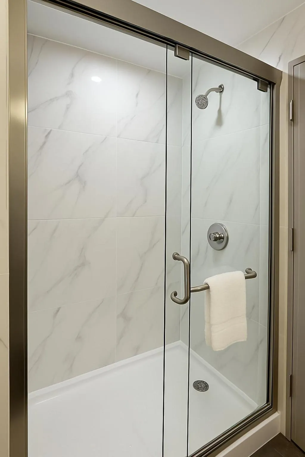 Shower in LIV Hotel Bronx GRAND OPENING