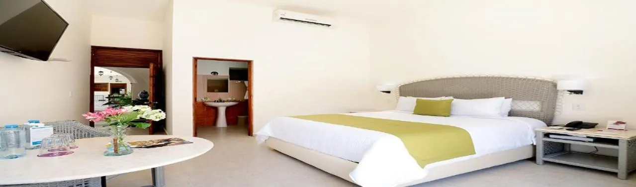 Bed in Hotel Misión Campeche