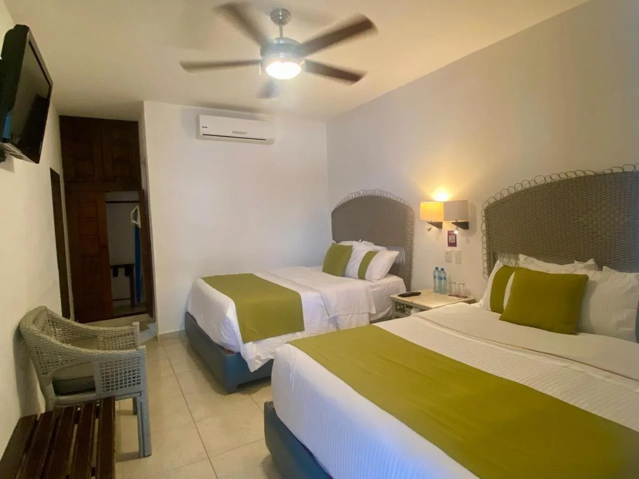 Bed in Hotel Misión Campeche