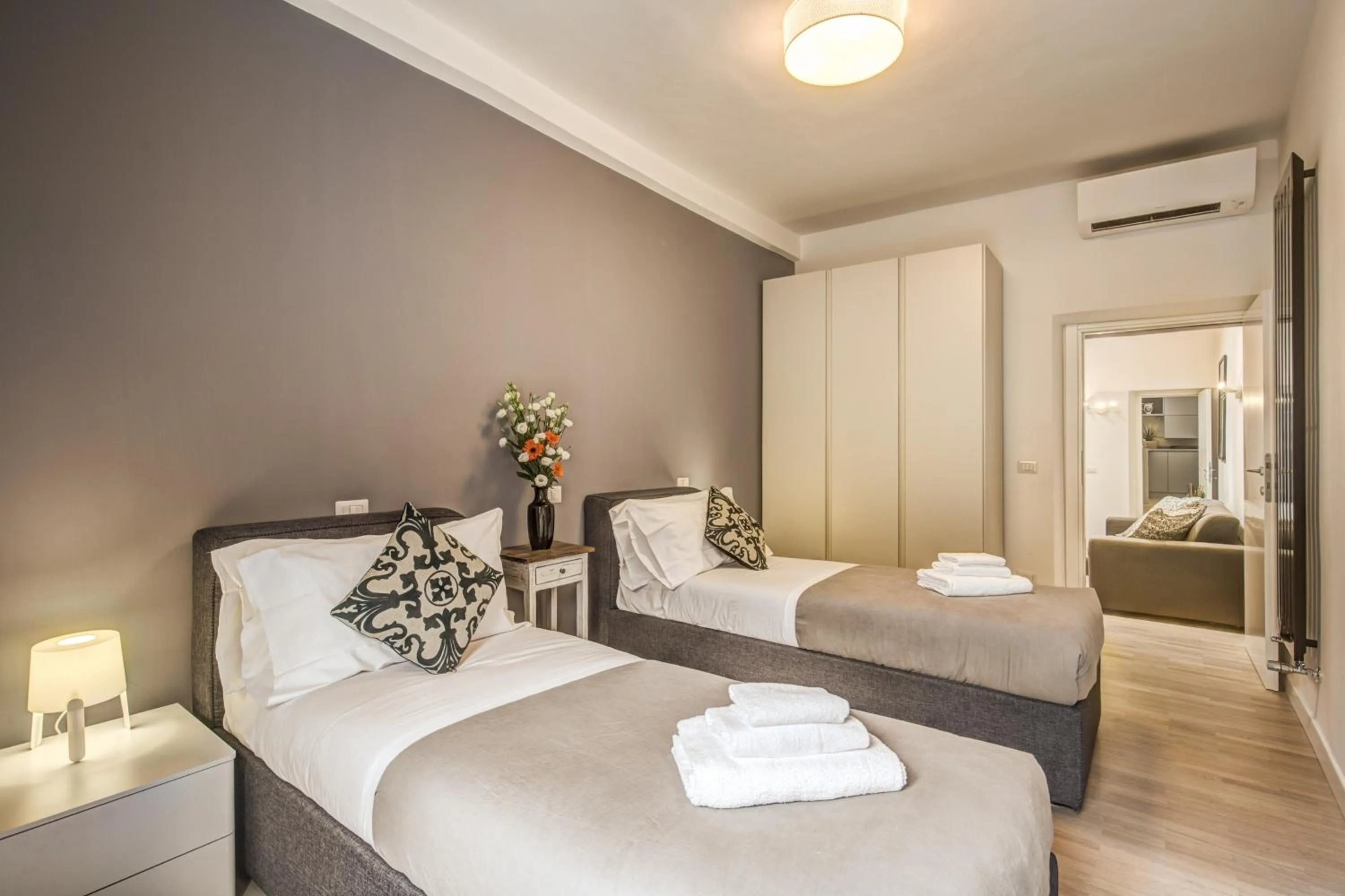 Bed in Orange Suites