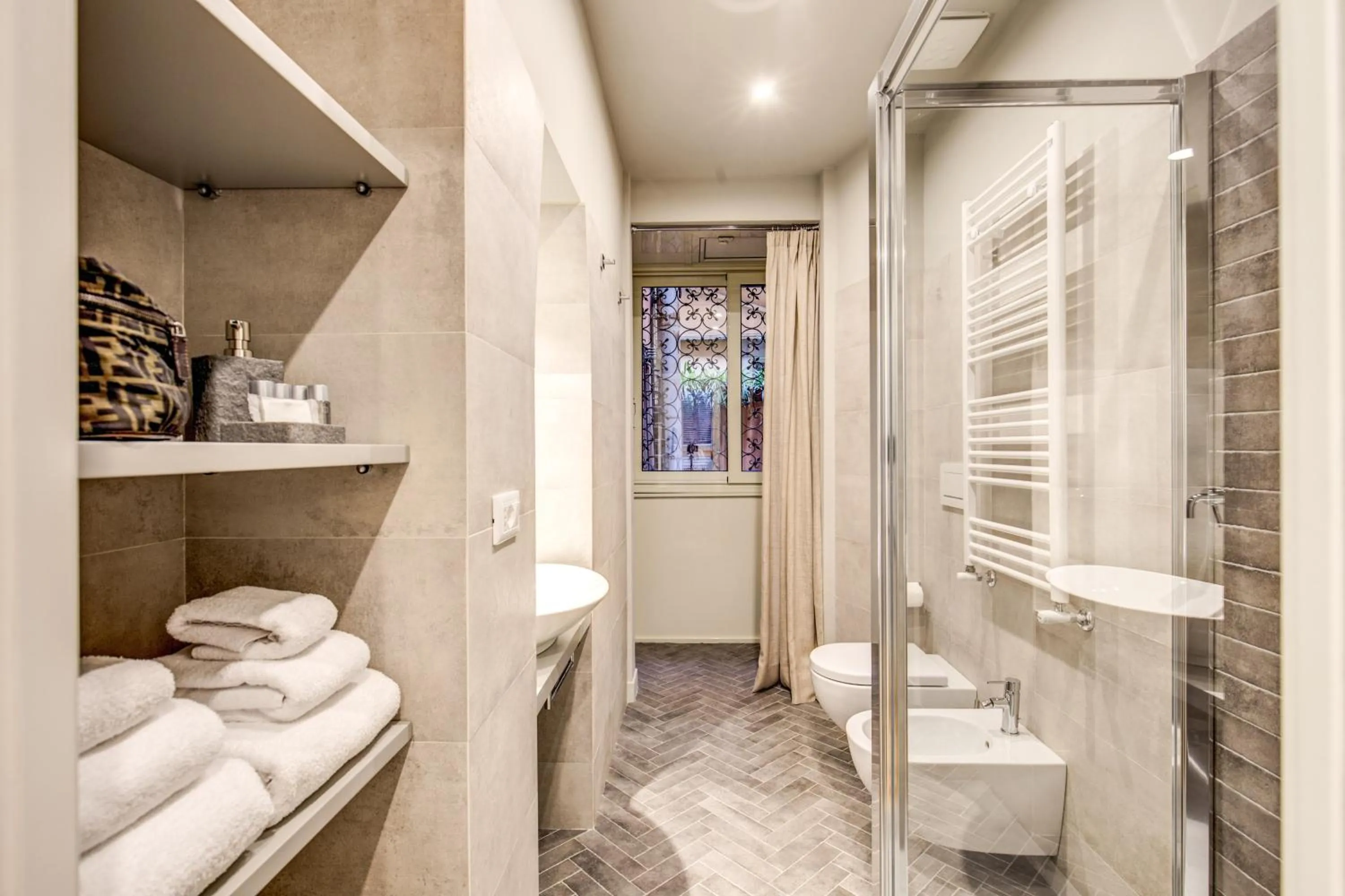 Bathroom in Orange Suites