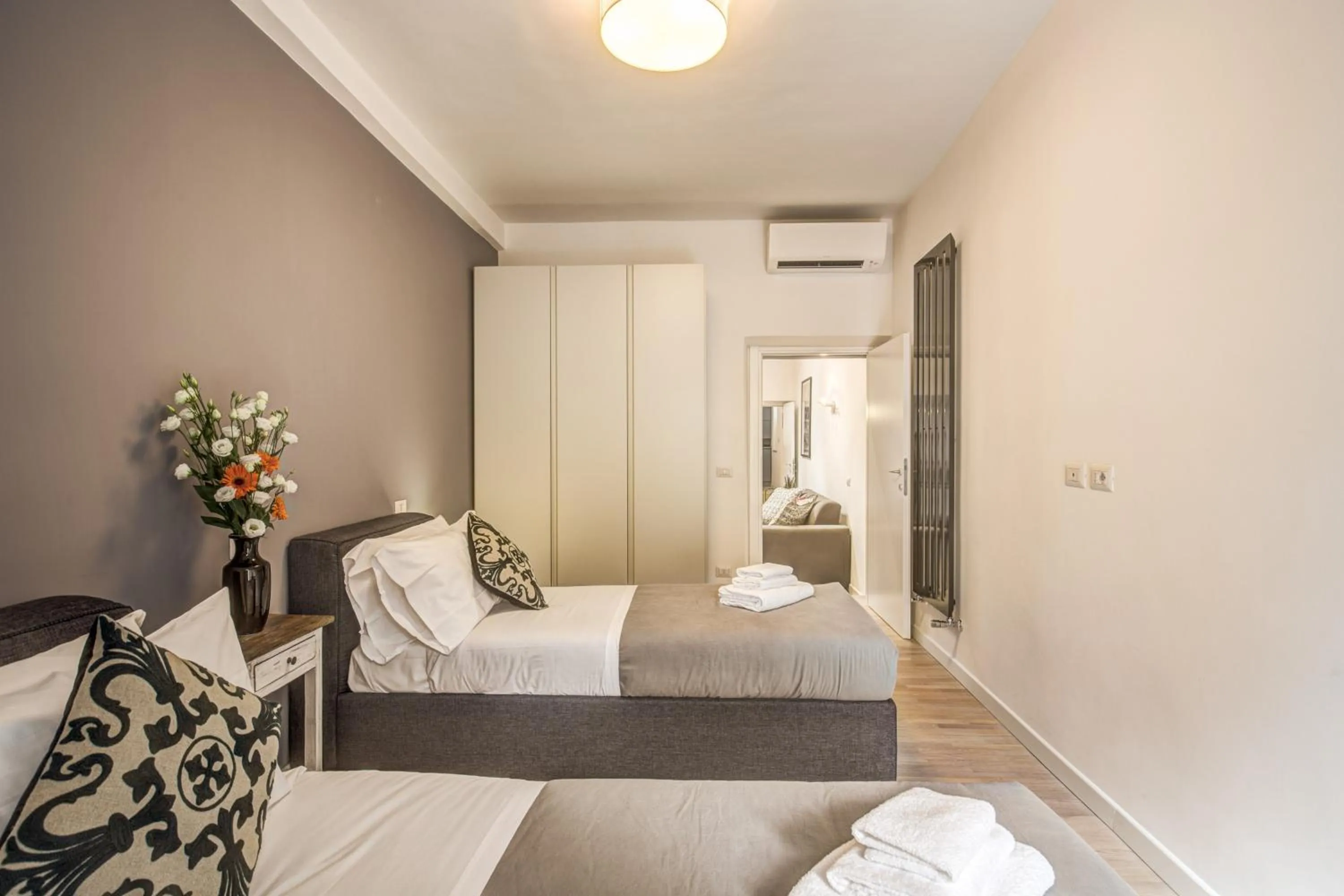 Bed in Orange Suites