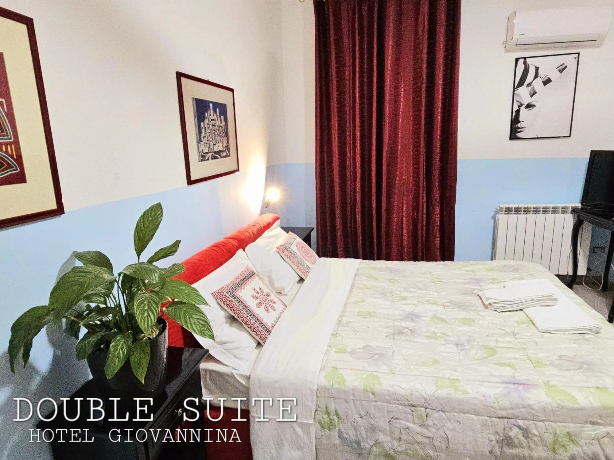 Bed in Hotel Giovannina