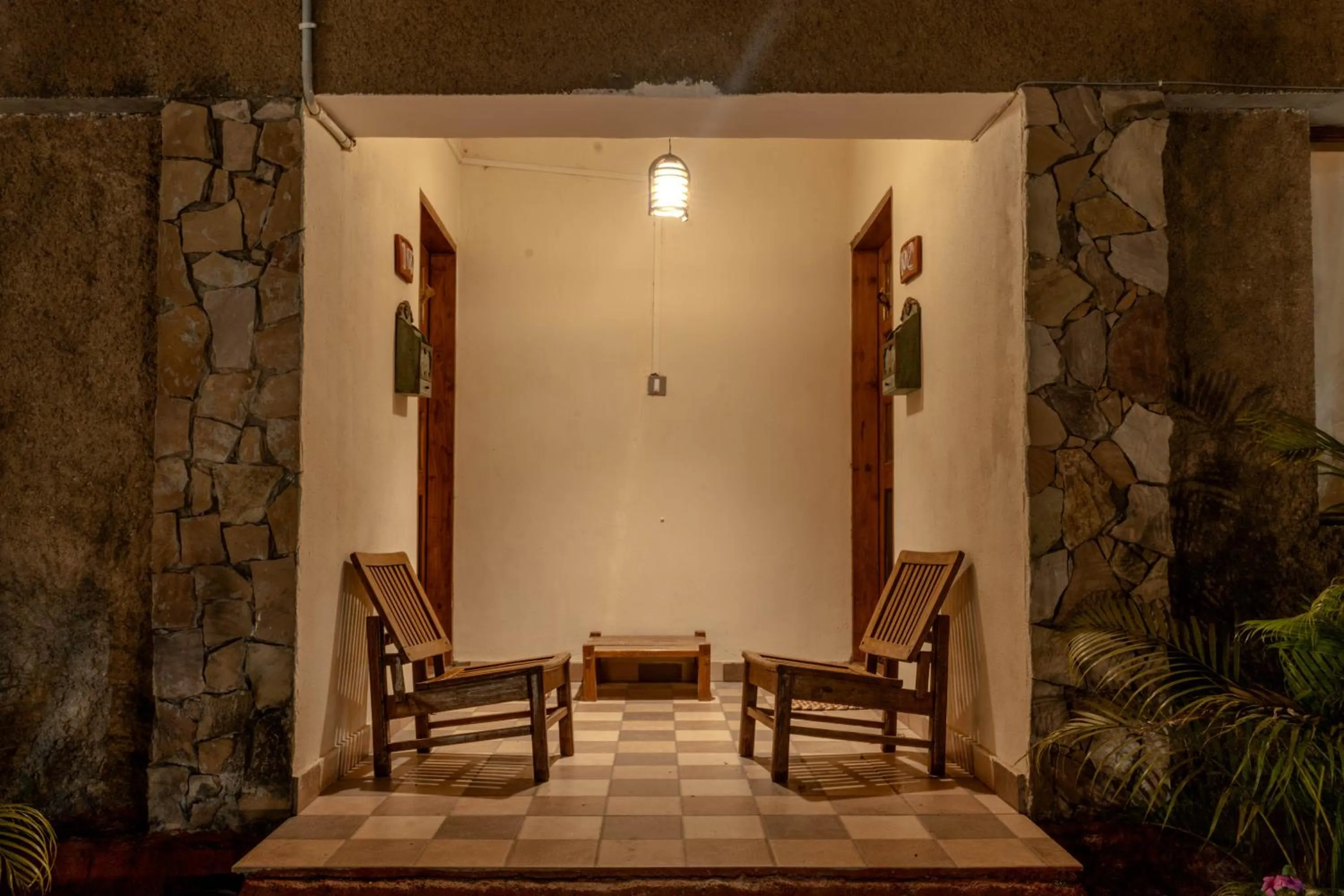 Seating area in Greetoe Camp Panna