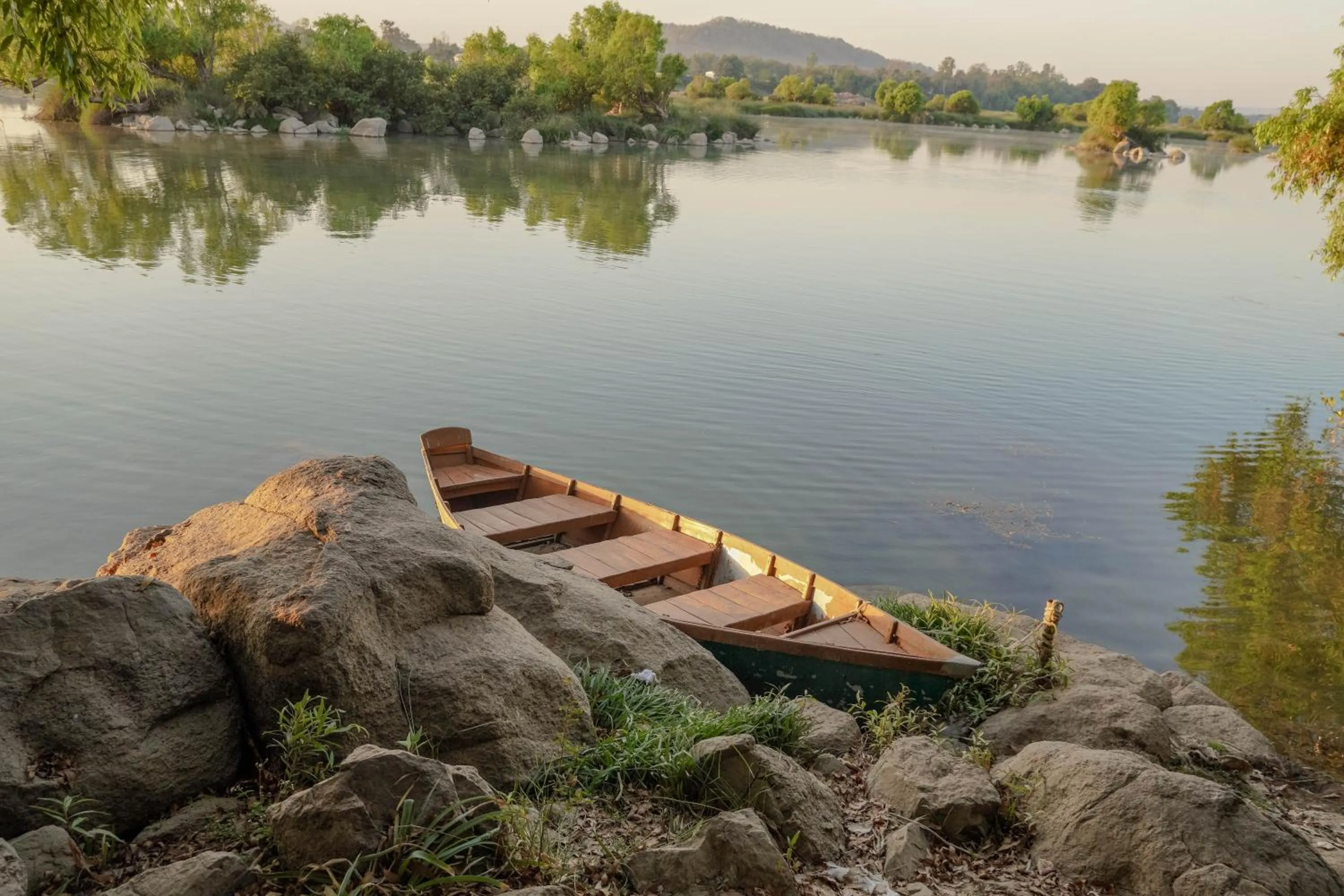 River view in Greetoe Camp Panna