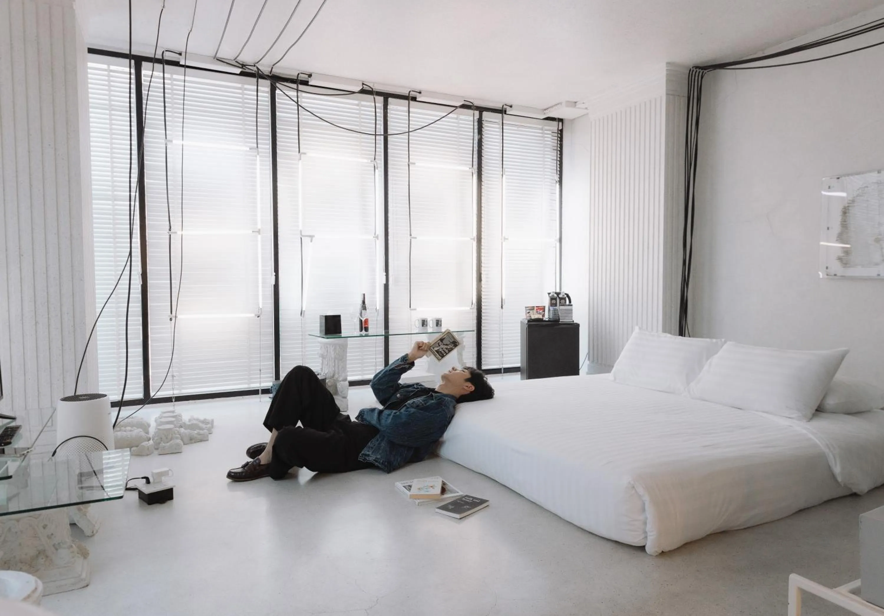 Bed in Art Mai Gallery Nimman Hotel Chiang Mai