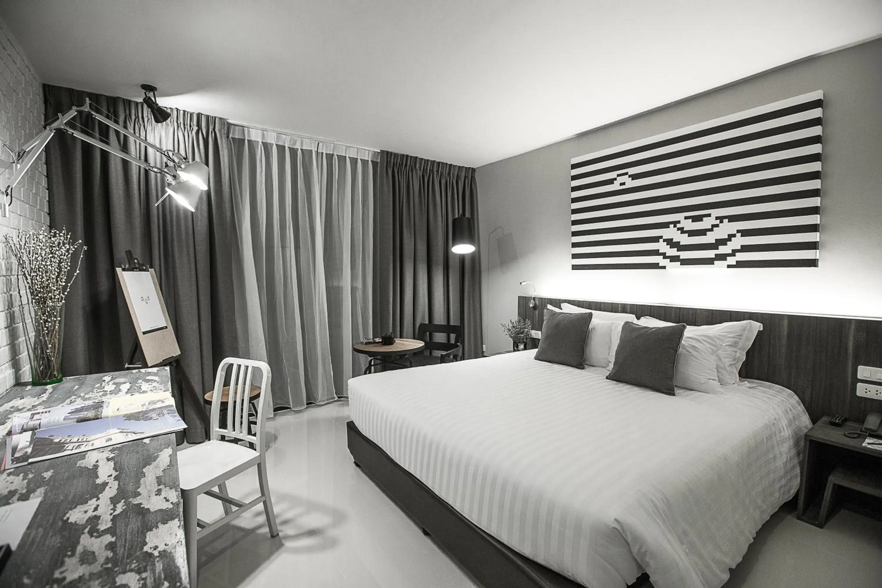 Bedroom, Bed in Art Mai Gallery Nimman Hotel Chiang Mai