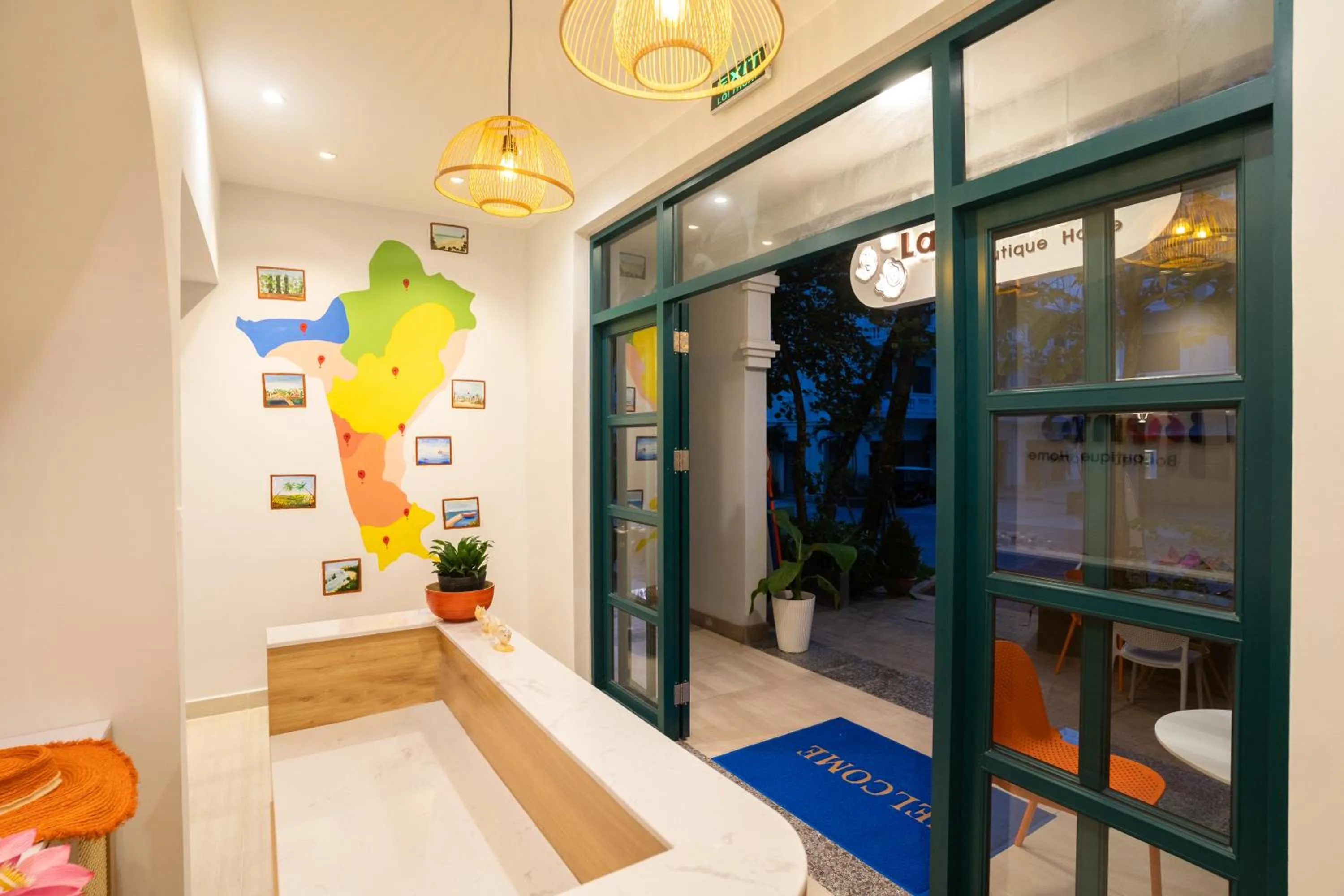 Seating area in La Bonté Boutique Home Phu Quoc