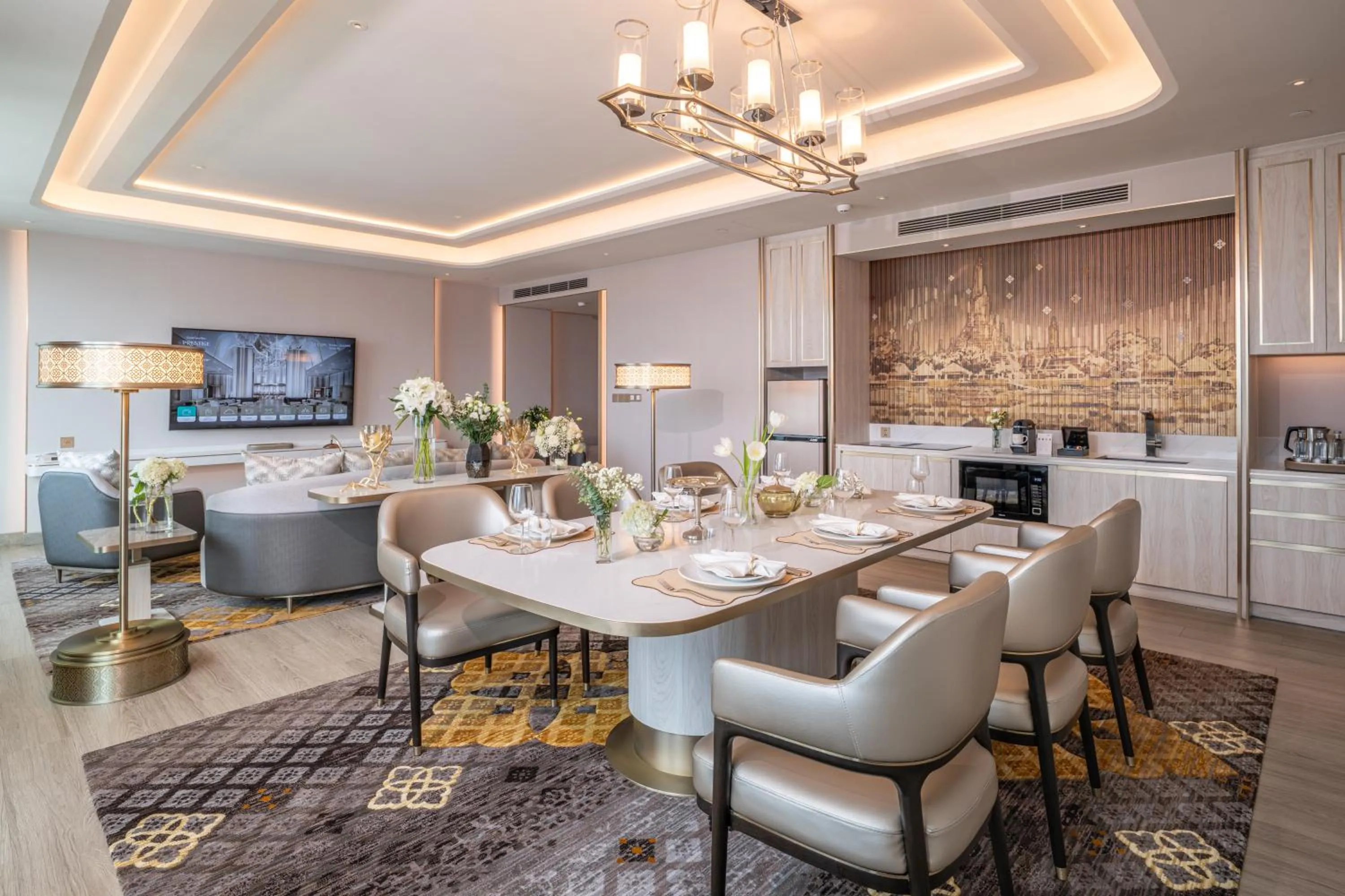 Living room in Grande Centre Point Prestige Bangkok