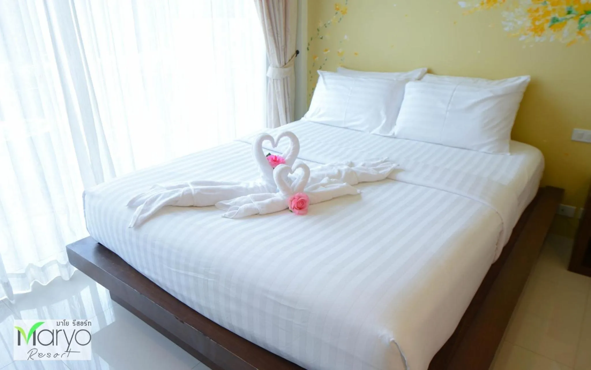 Bed in Maryo Resort Chiangrai - SHA Plus