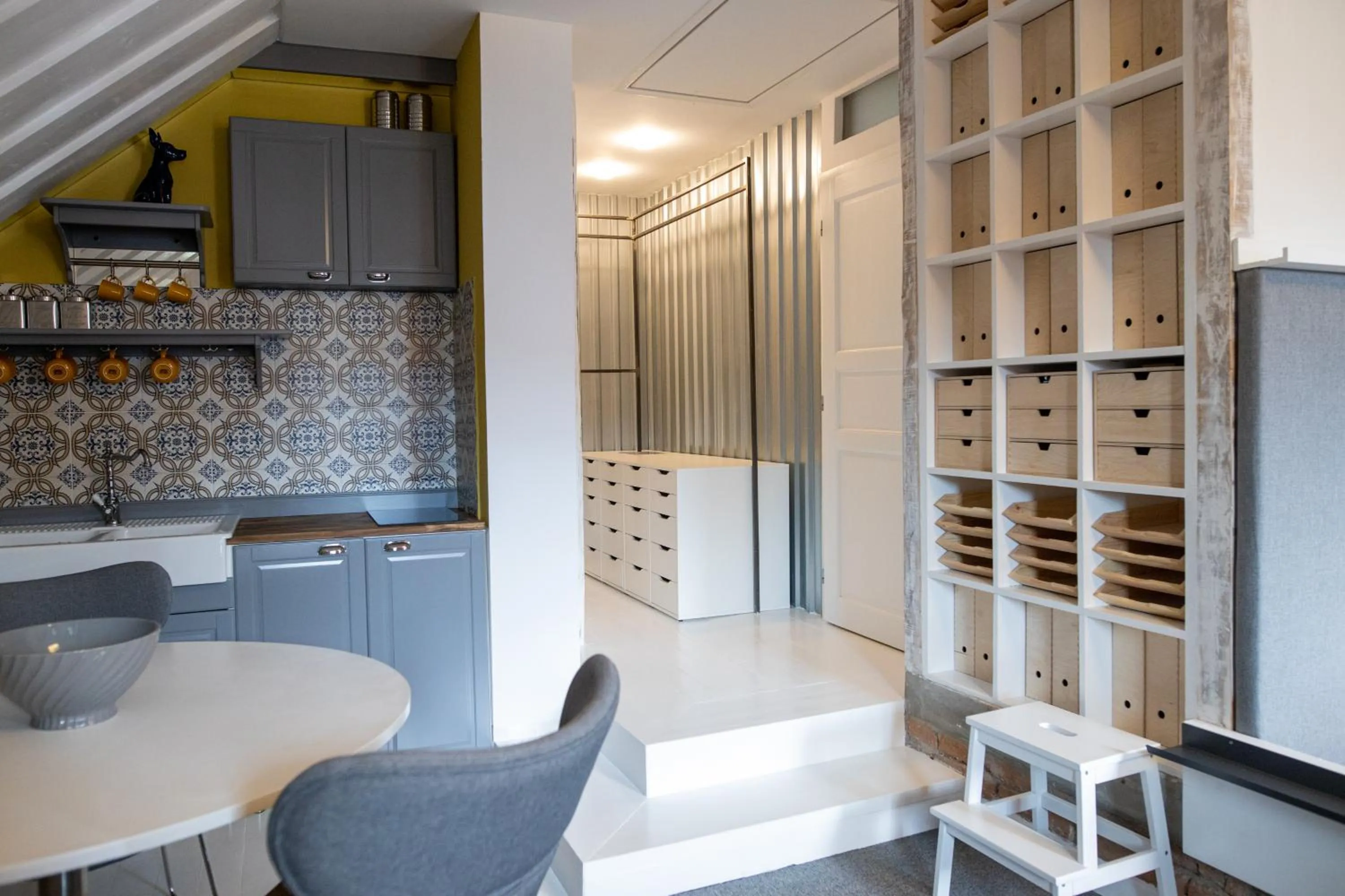 Kitchen or kitchenette in Boutique Hotel Massimos