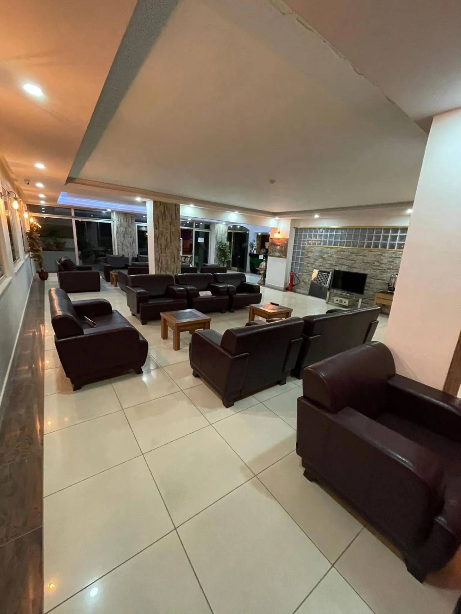 Seating area in Denizhan Hotel