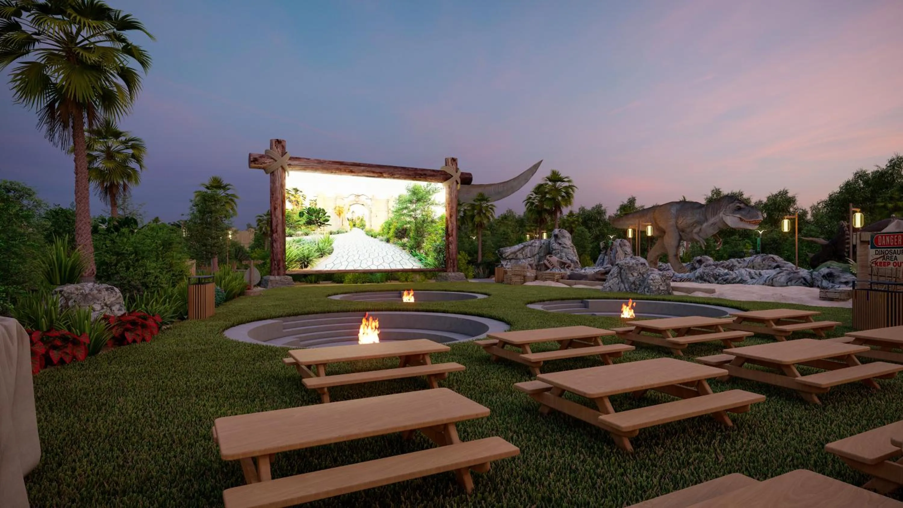 Night in T-Rex Glamping, Including Free Access to Dubai Parks and Resorts