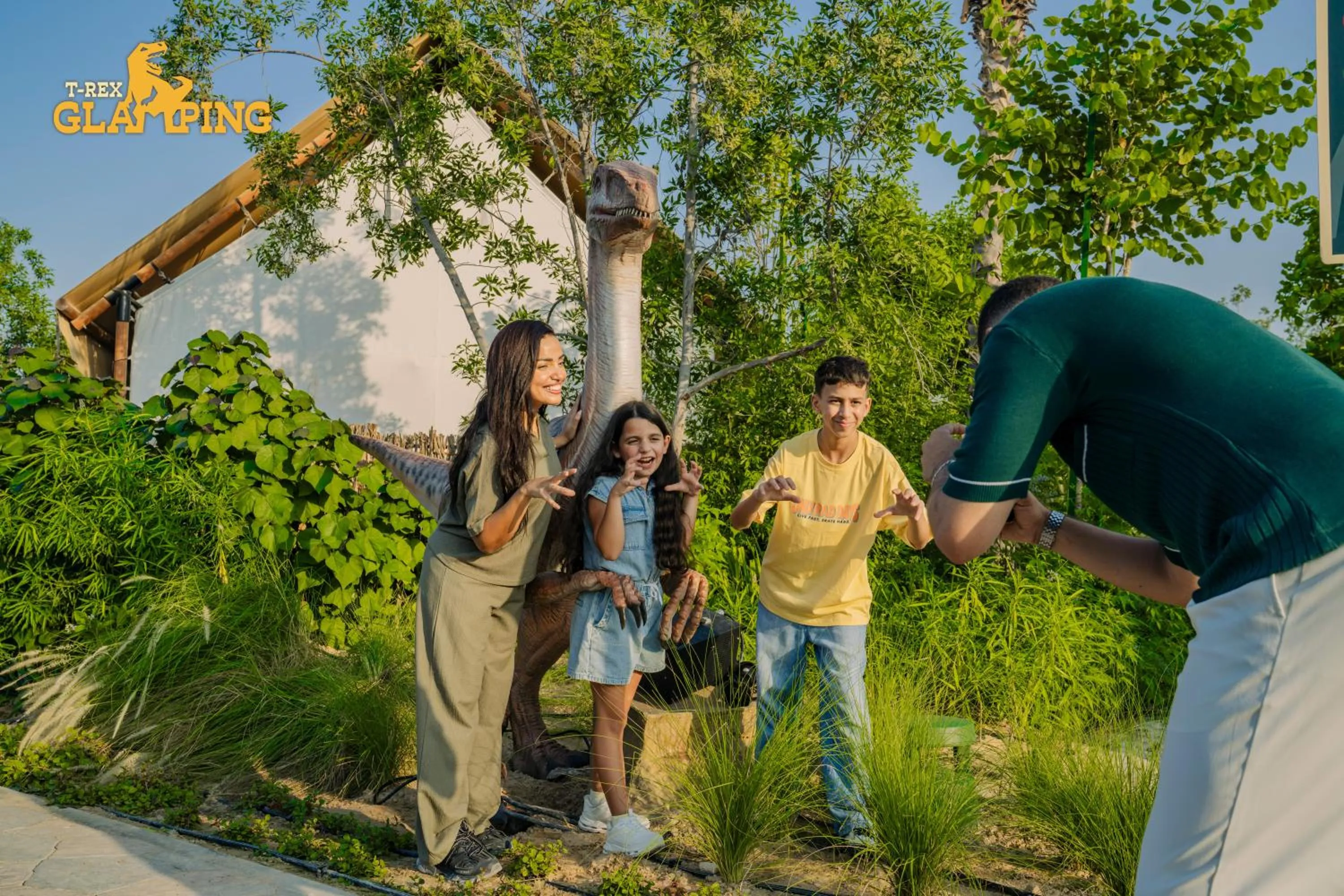 Entertainment in T-Rex Glamping, Including Free Access to Dubai Parks and Resorts