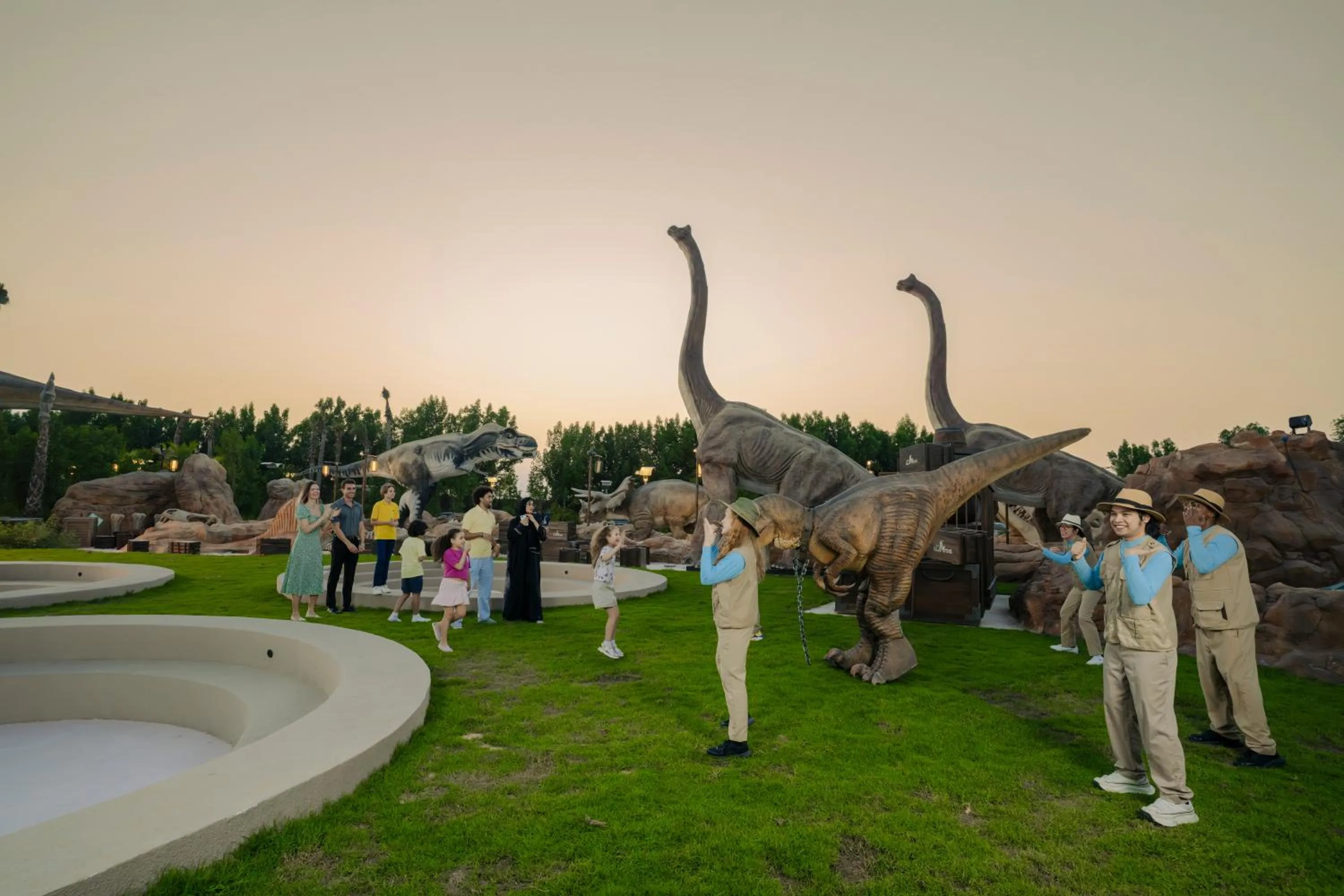 Evening entertainment in T-Rex Glamping, Including Free Access to Dubai Parks and Resorts
