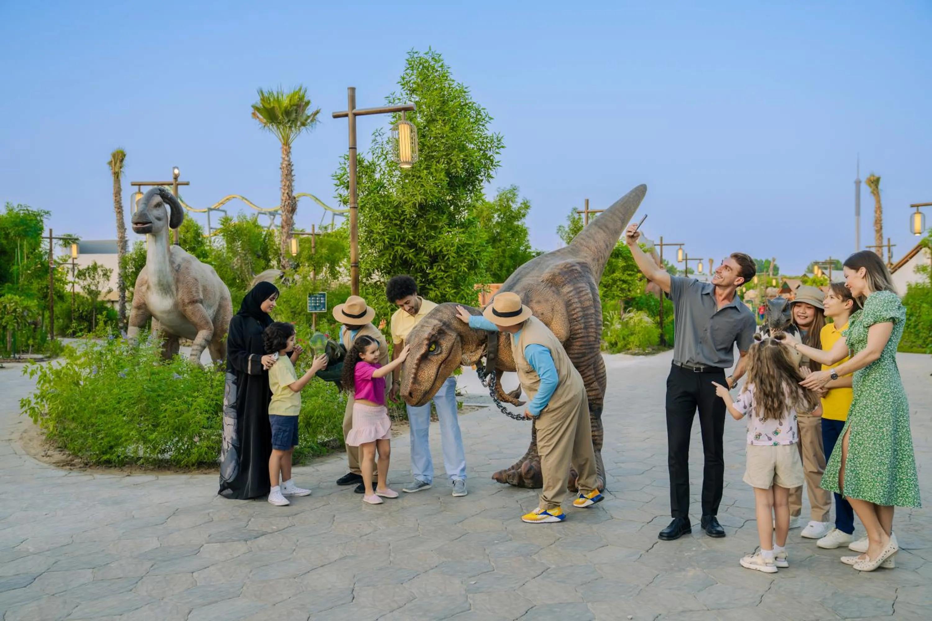 Evening entertainment in T-Rex Glamping, Including Free Access to Dubai Parks and Resorts