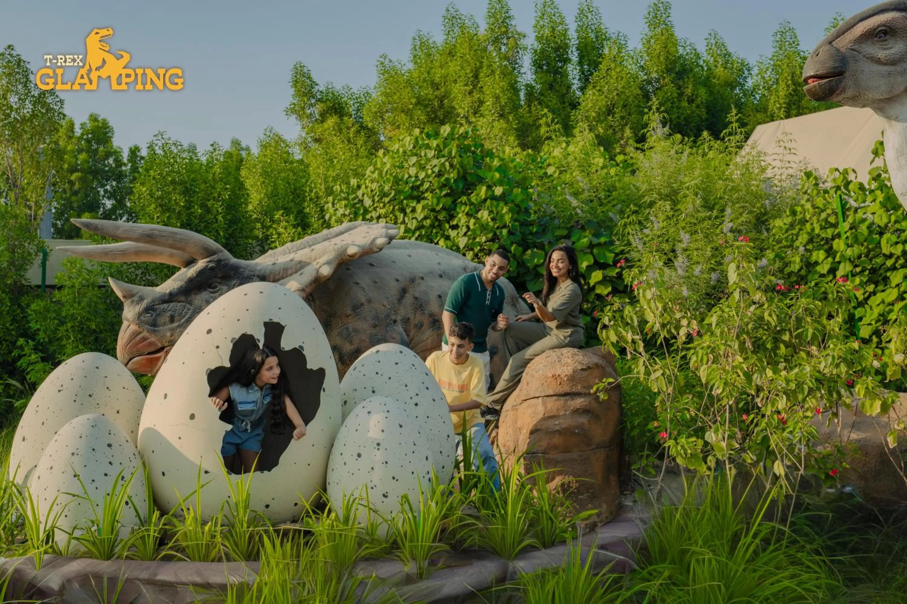 People in T-Rex Glamping, Including Free Access to Dubai Parks and Resorts