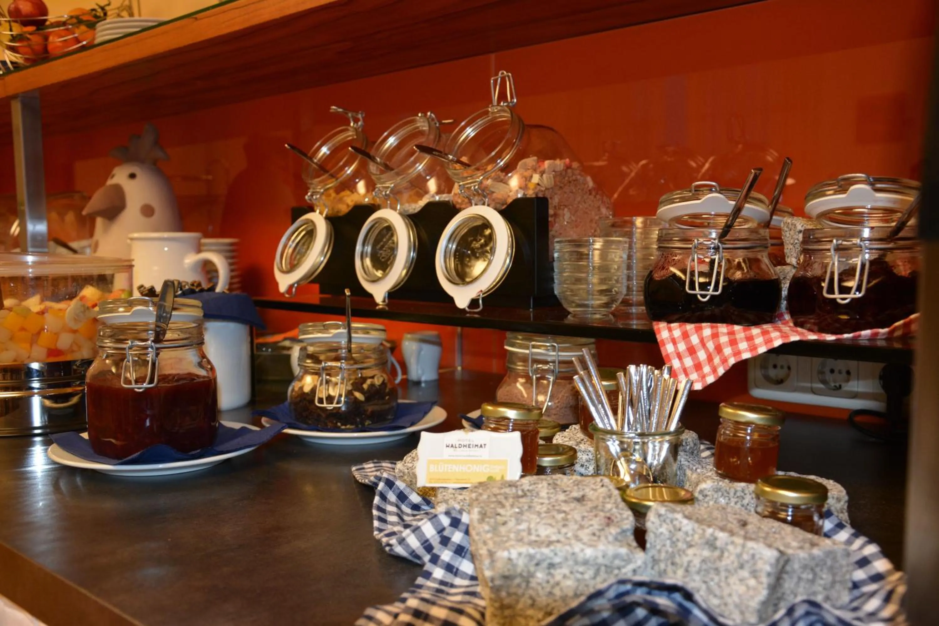 Buffet breakfast in Hotel Waldheimat