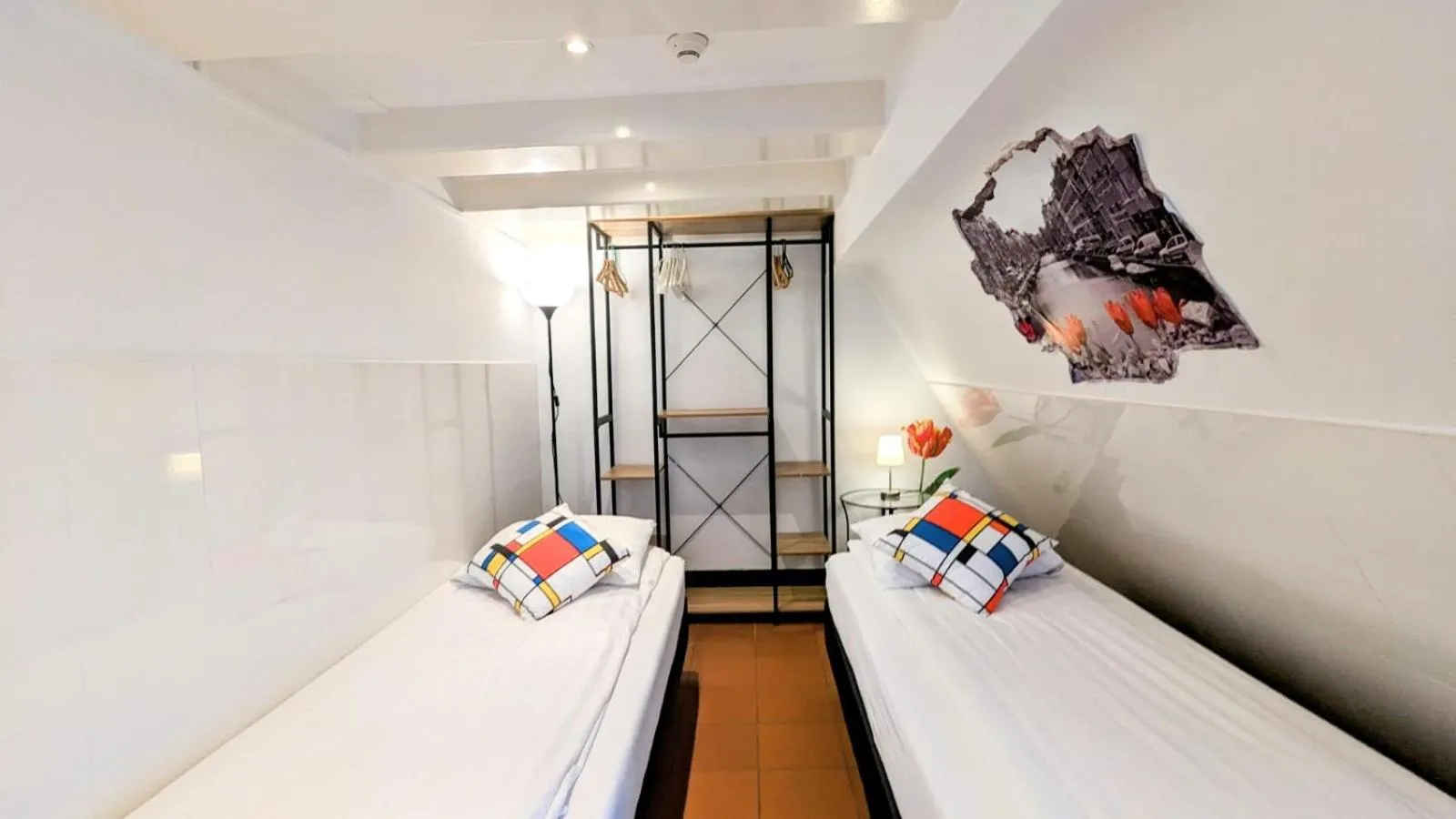 Bed in The Amsterdam Hotel Apartment in the Center