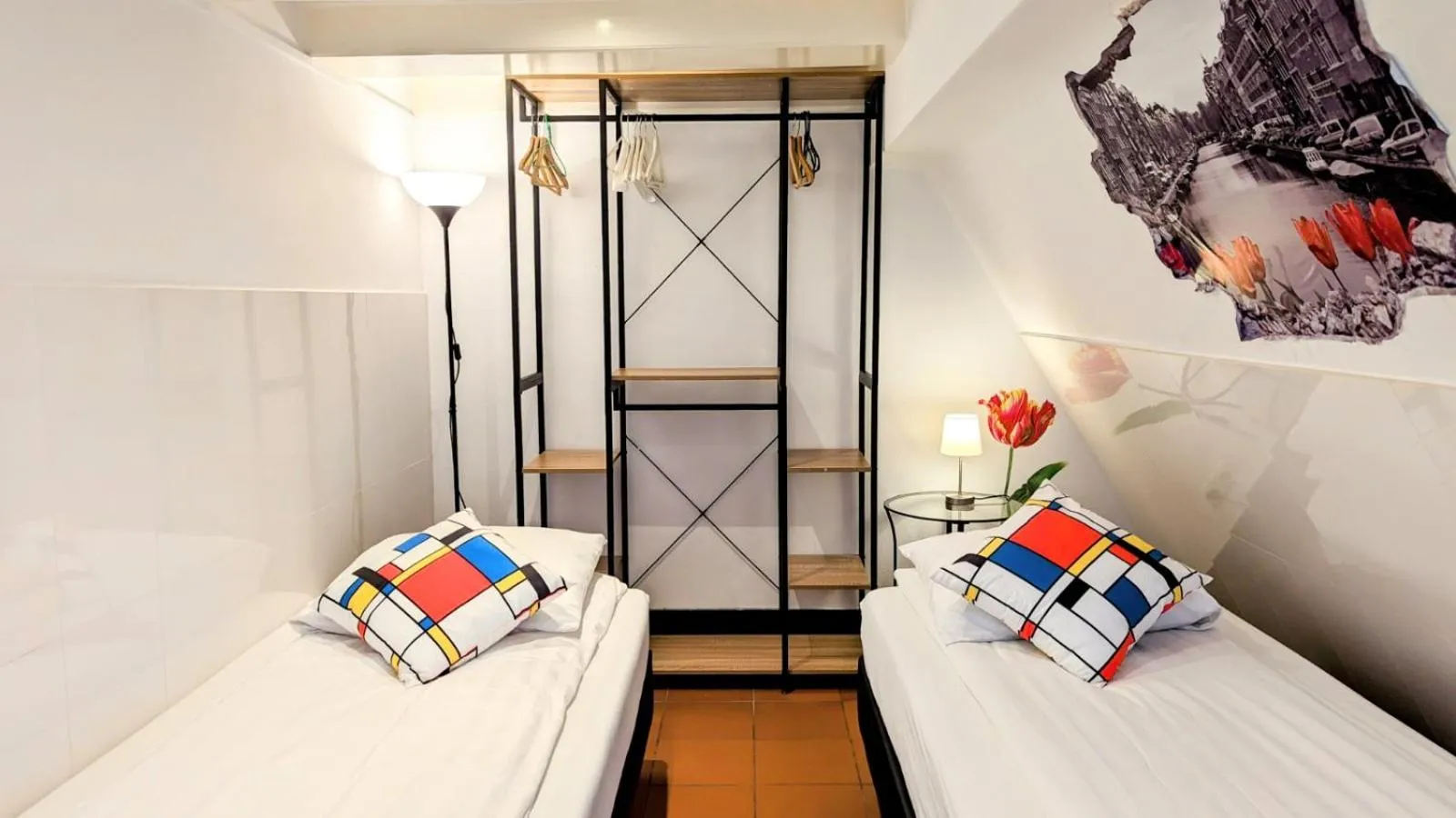 Bed in The Amsterdam Hotel Apartment in the Center