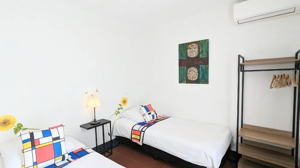 Bed in The Amsterdam Hotel Apartment in the Center