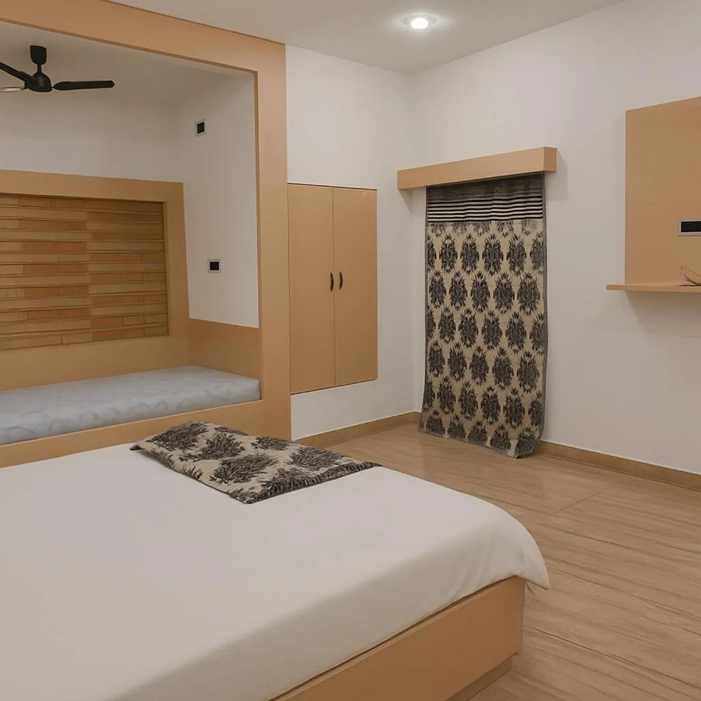 Bed in The Wilds Villa Gir Jungle Stay with Swimming Pool