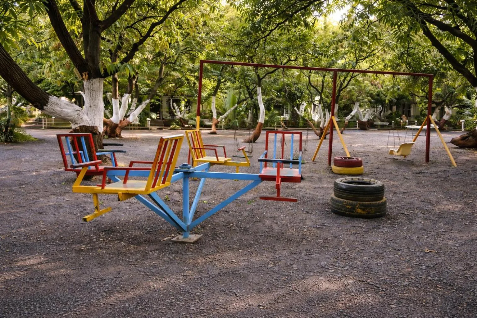 Children play ground in The Wilds Villa Gir Jungle Stay with Swimming Pool