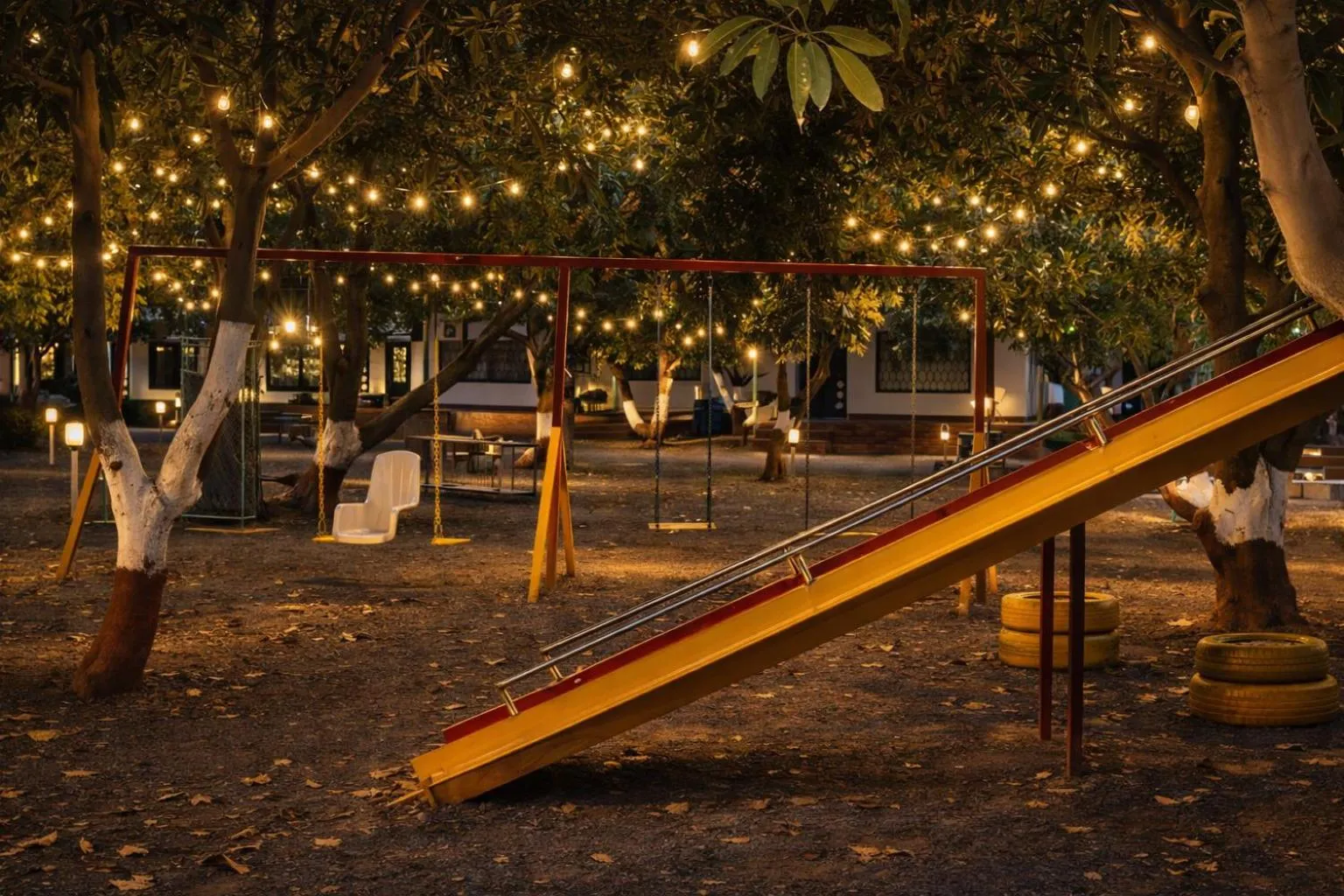 Children play ground in The Wilds Villa Gir Jungle Stay with Swimming Pool