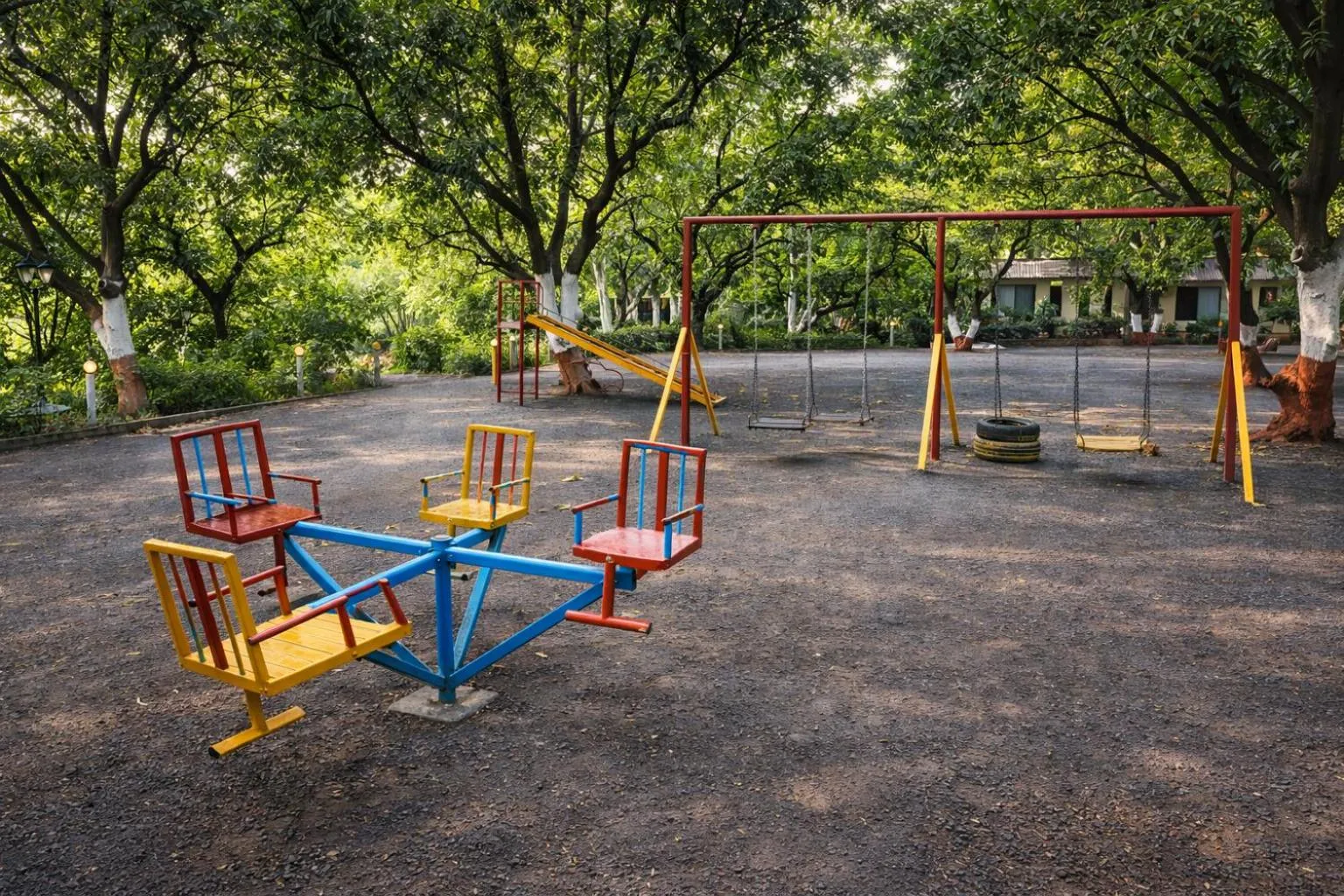Children play ground in The Wilds Villa Gir Jungle Stay with Swimming Pool