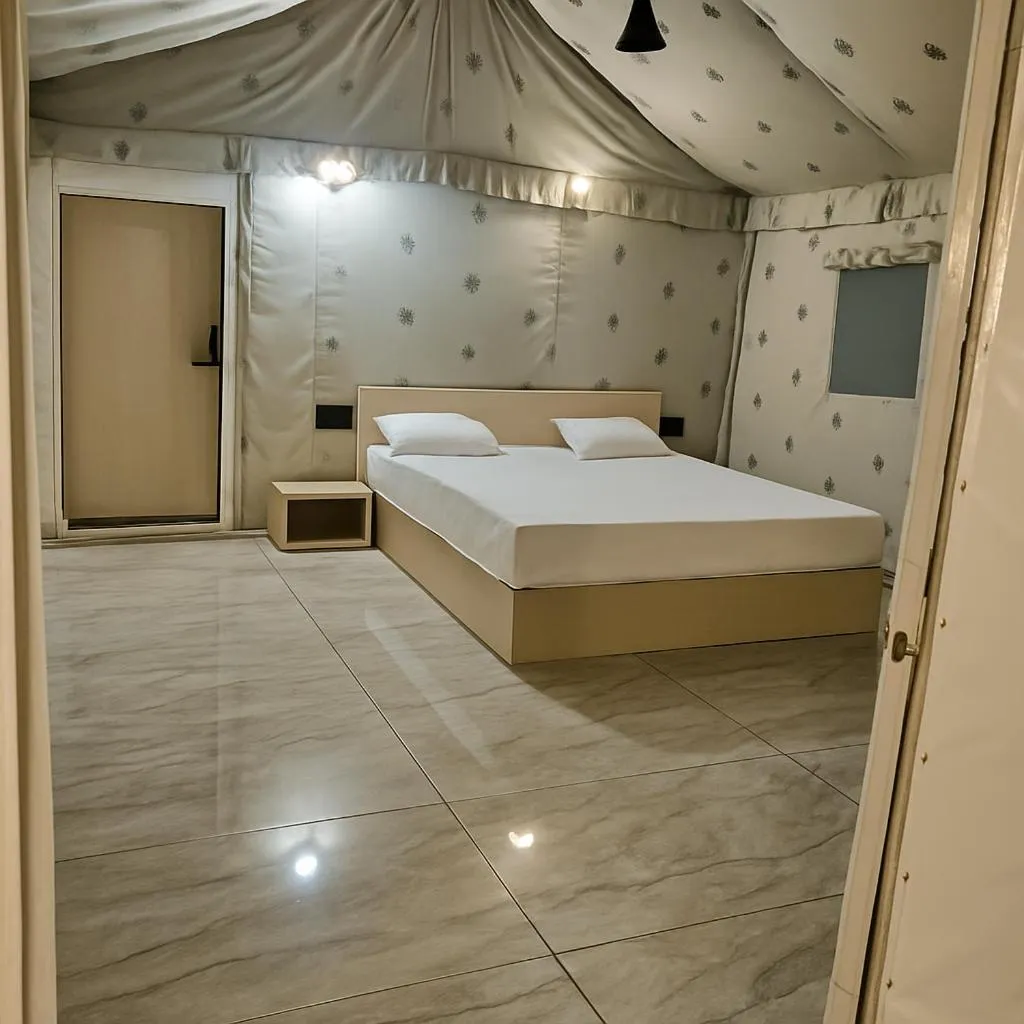 Bed in The Wilds Villa Gir Jungle Stay with Swimming Pool