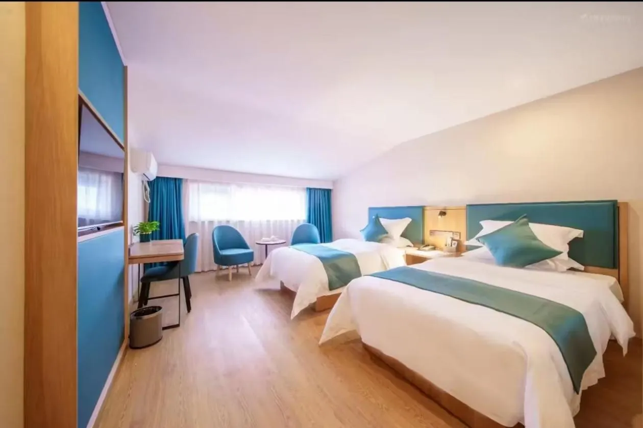 Bed in Wuyishan Urba Hotel Sangu Resort Branch