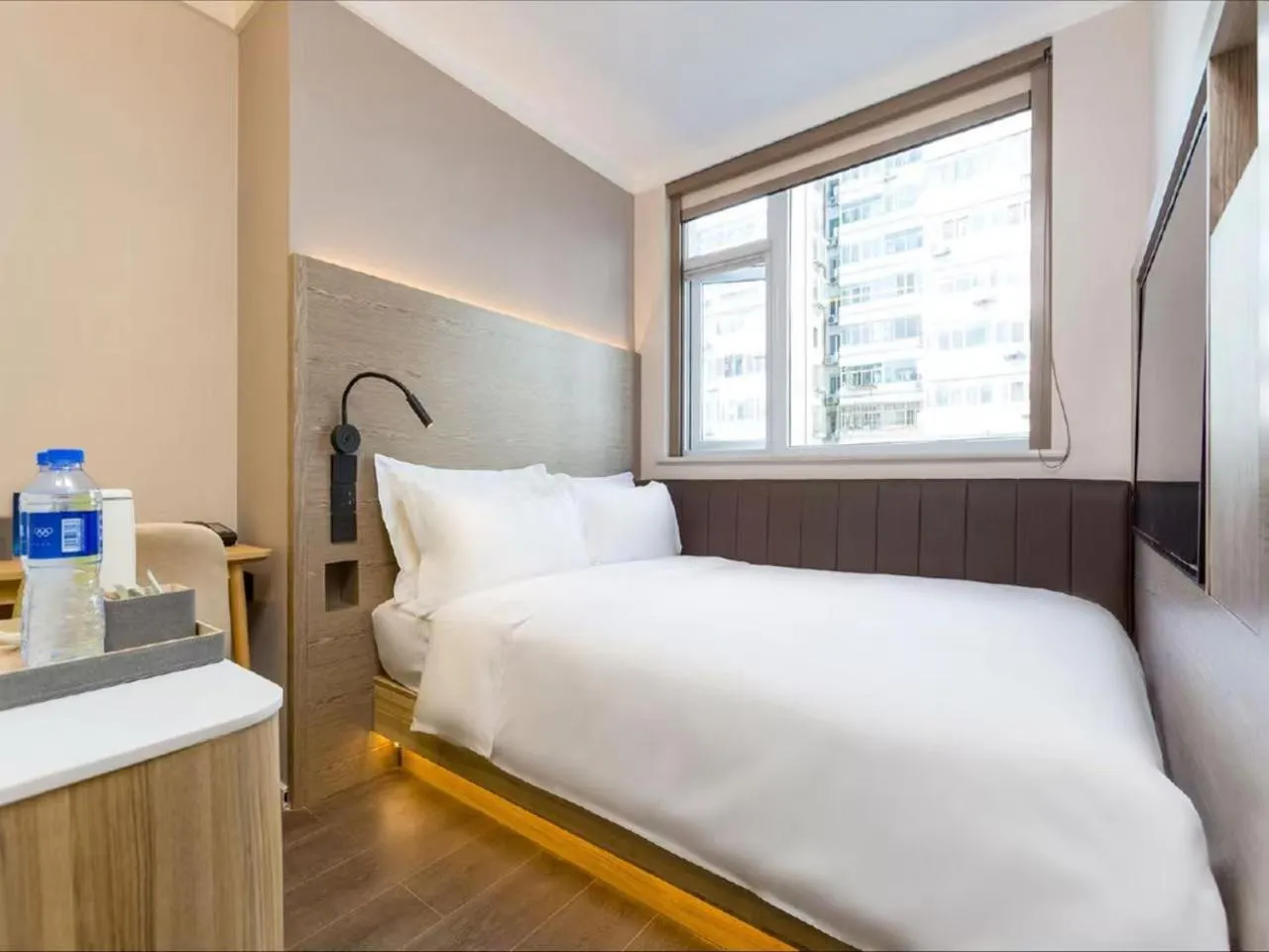 Bed in Hanting Hotel Beijing Wudaokou Tsinghua Park