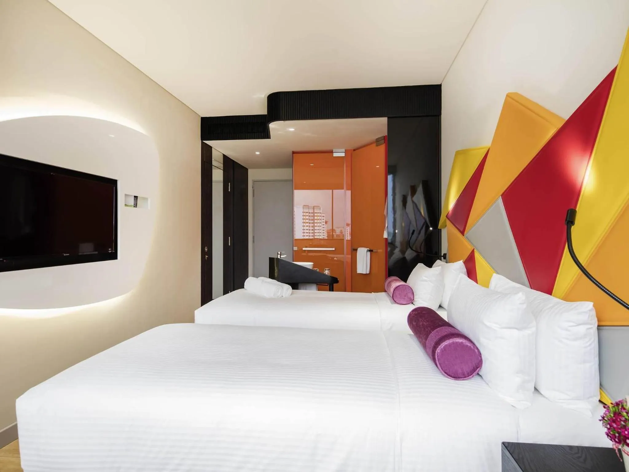 Bedroom, Bed in Ibis Styles Singapore On Macpherson