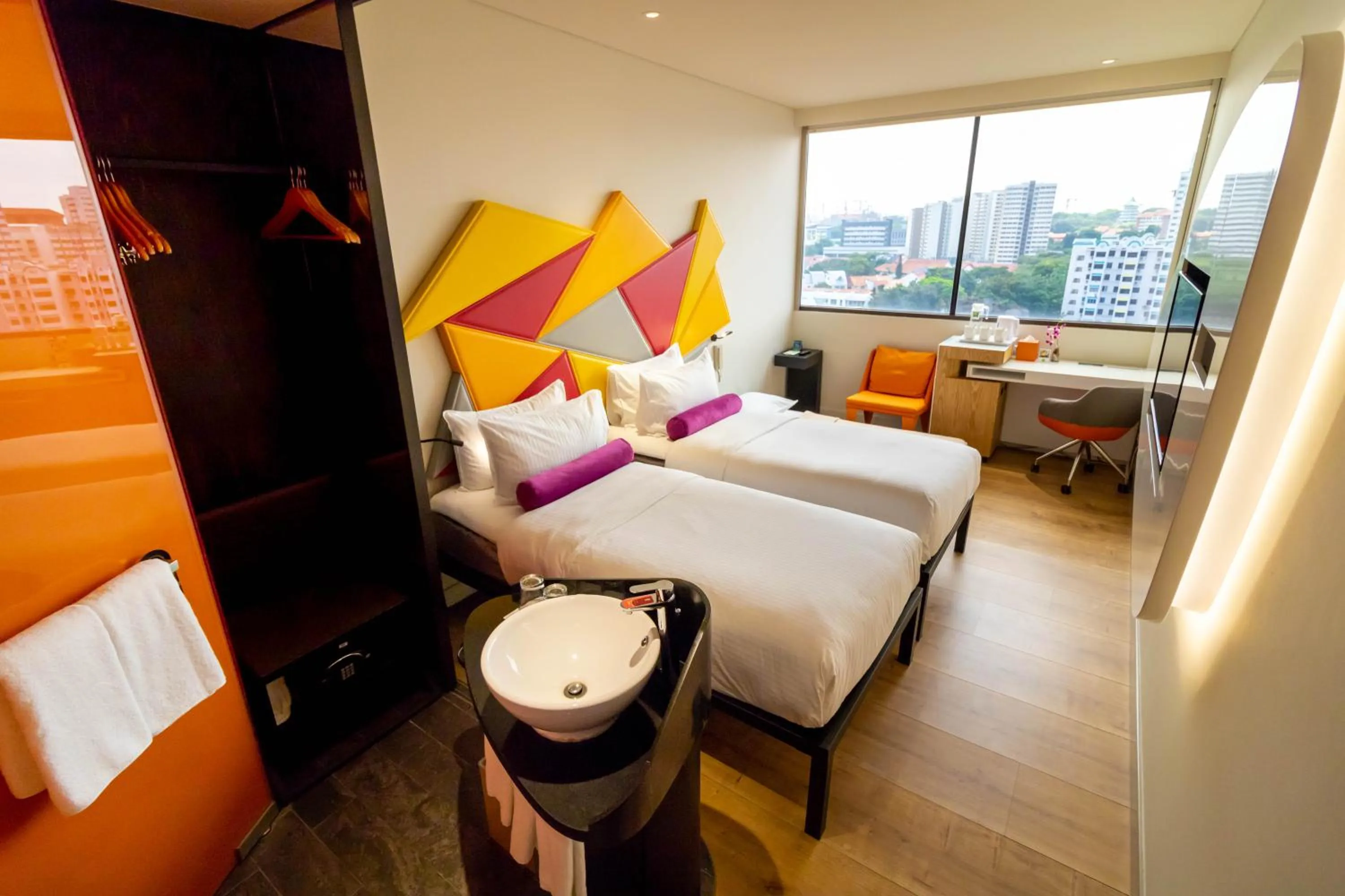 Bathroom, Bed in Ibis Styles Singapore On Macpherson