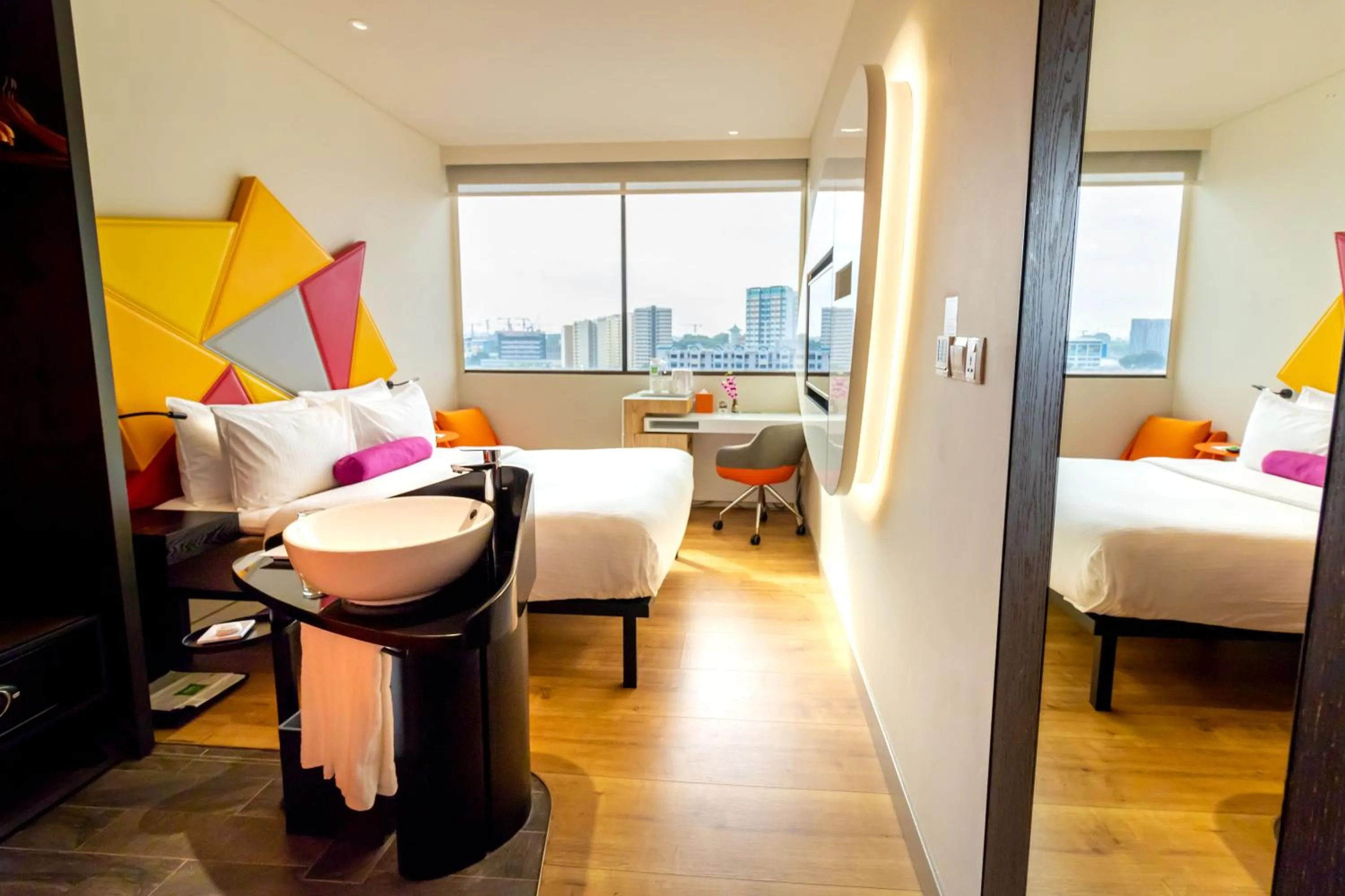 Bathroom, Bed in Ibis Styles Singapore On Macpherson