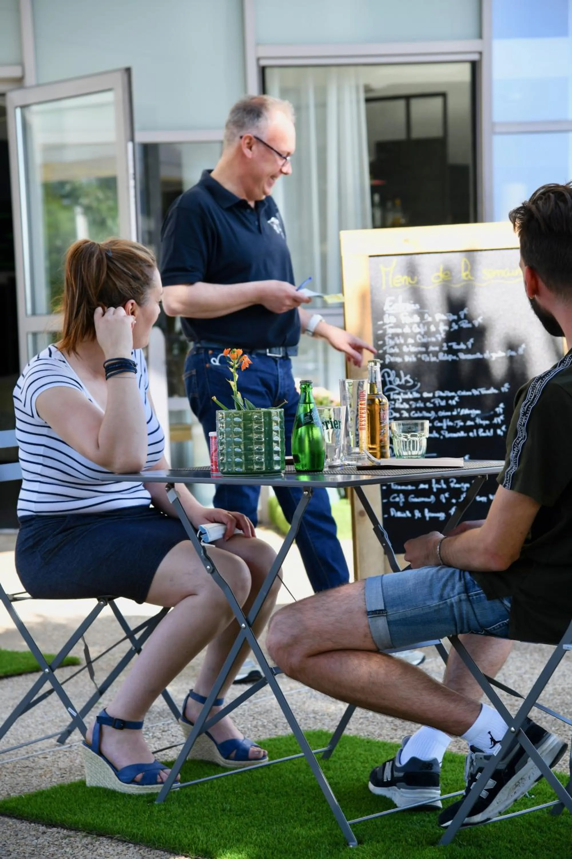 Patio in Ibis Budget Nantes Rezé Aéroport